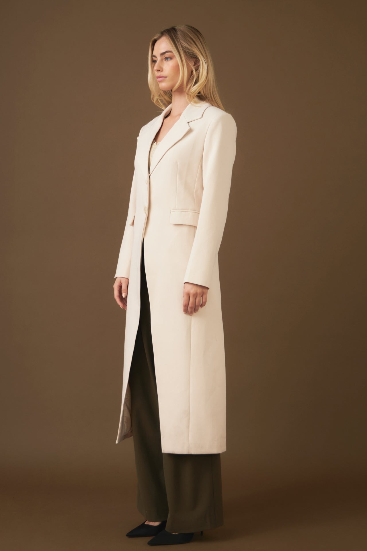 ENDLESS ROSE - Front Slit Long Jacket - COATS available at Objectrare