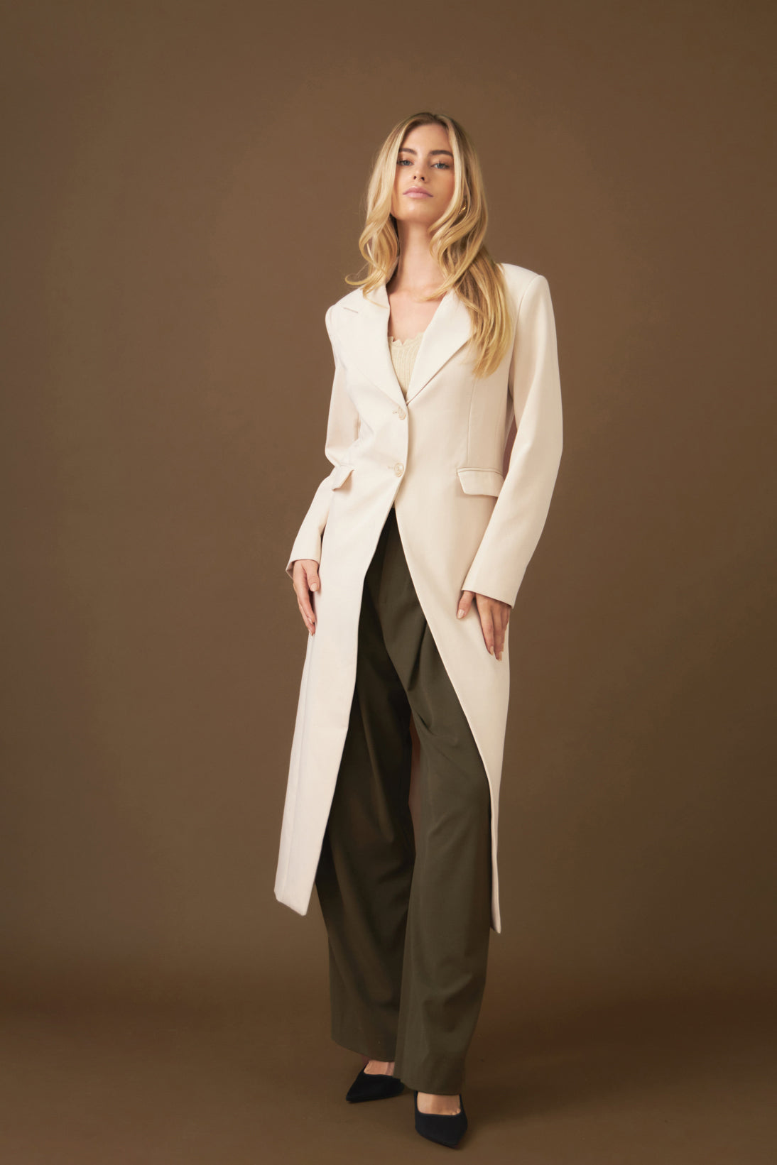 ENDLESS ROSE - Front Slit Long Jacket - COATS available at Objectrare