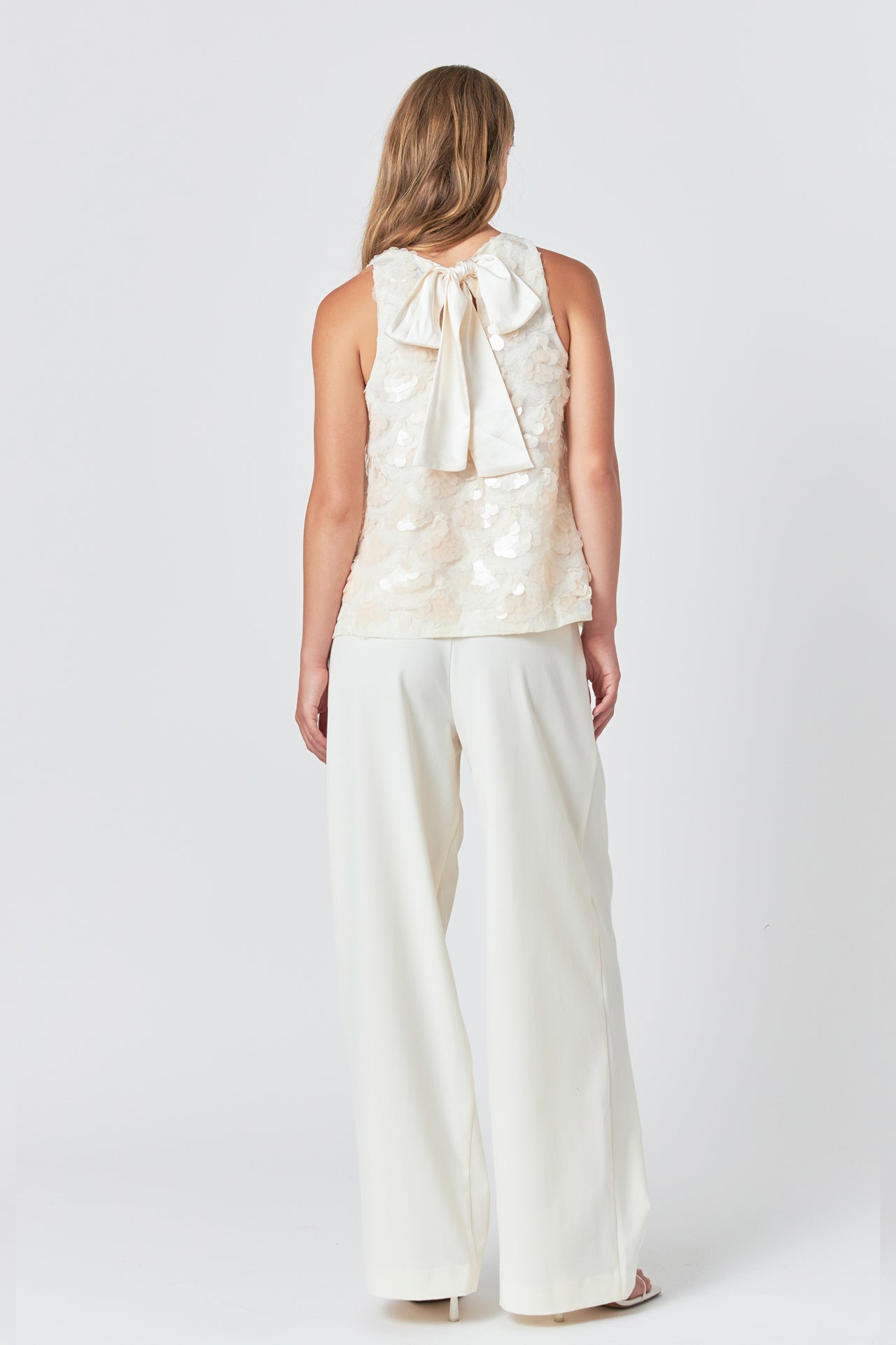 ENDLESS ROSE - Scallop Sequin Top - TOPS available at Objectrare