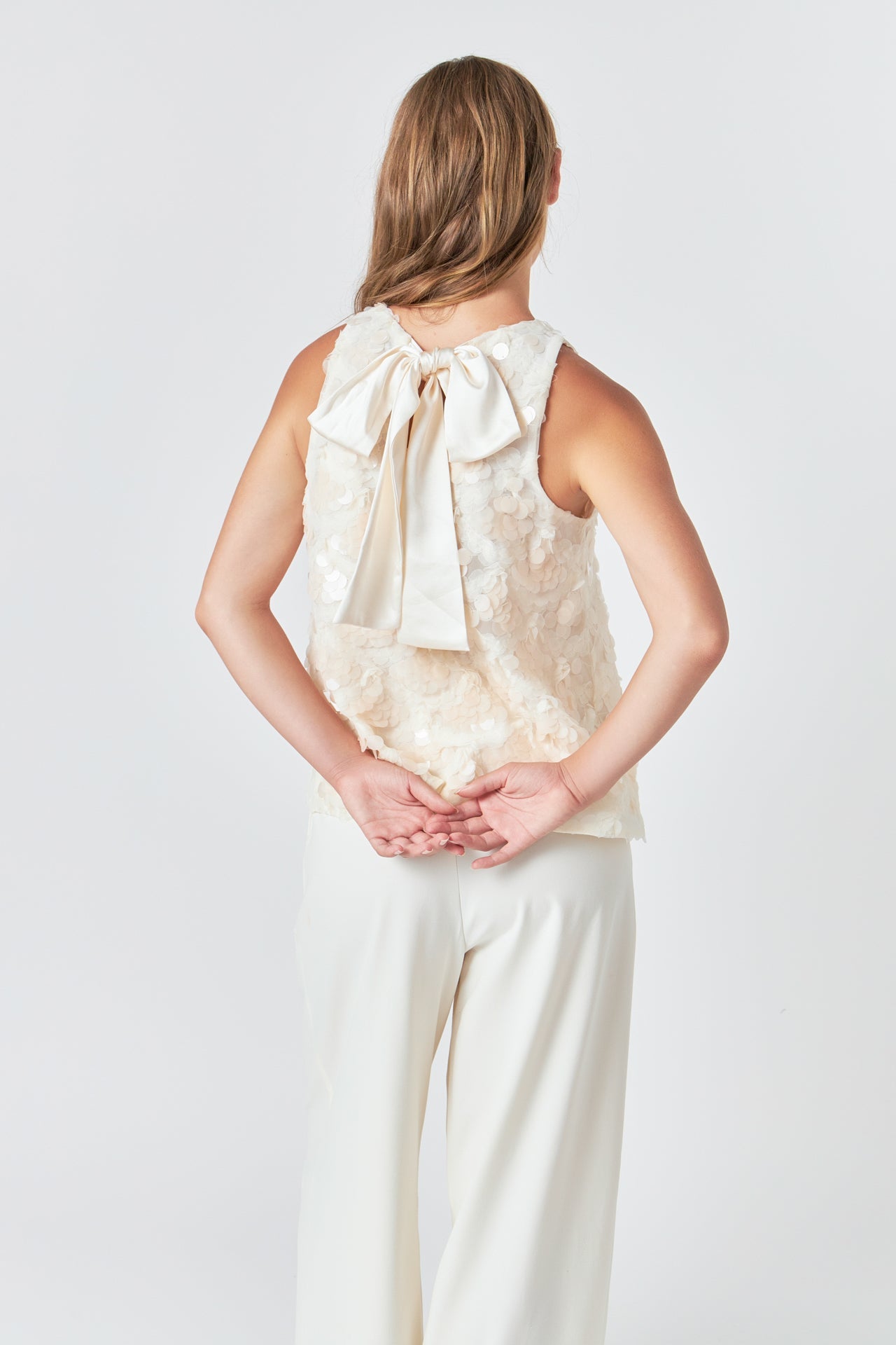 ENDLESS ROSE - Scallop Sequin Top - TOPS available at Objectrare