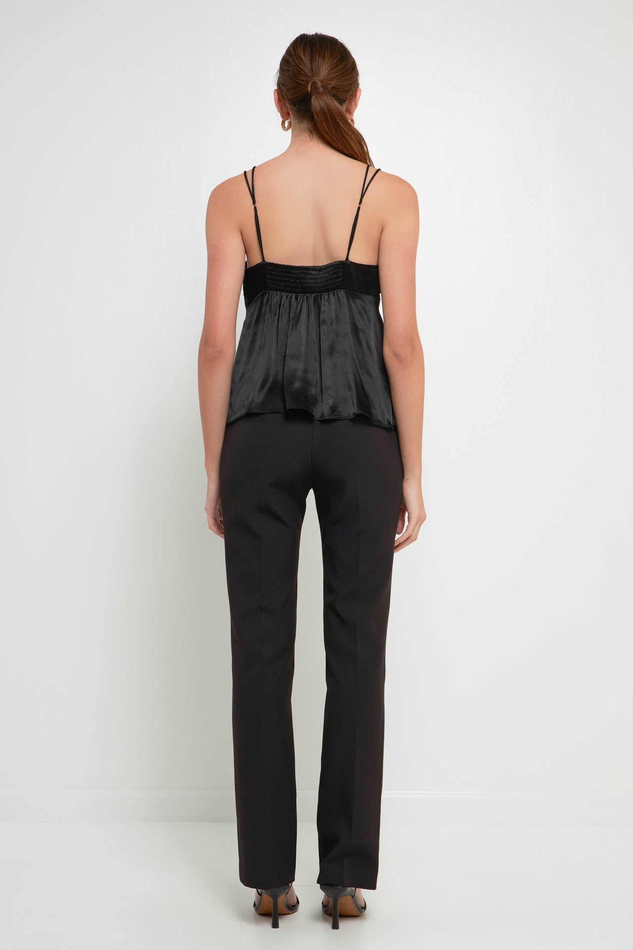 ENDLESS ROSE - Double Strap Satin Top - TOPS available at Objectrare