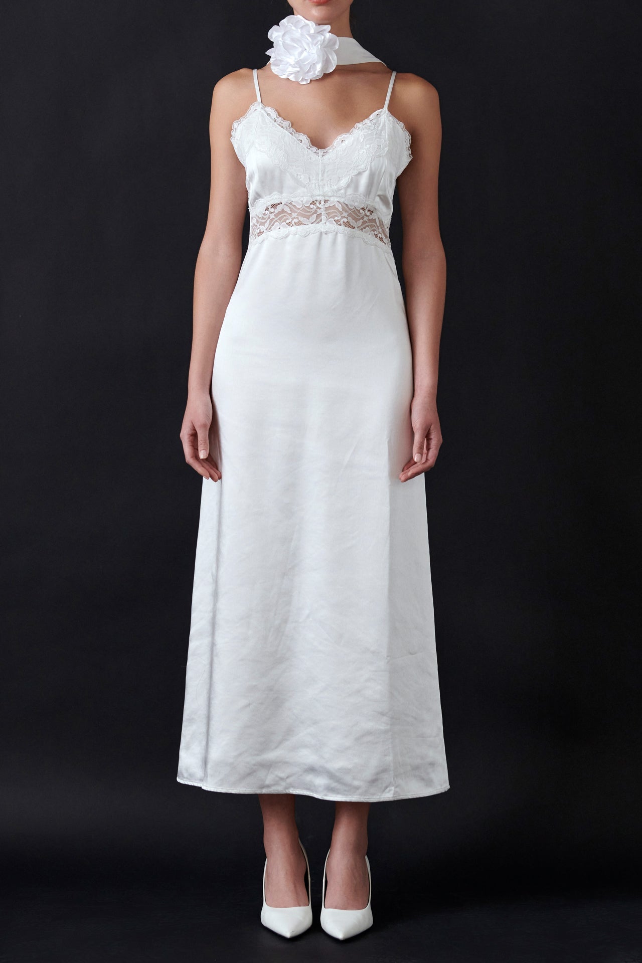 ENDLESS ROSE - Lace Maxi Slip - DRESSES available at Objectrare