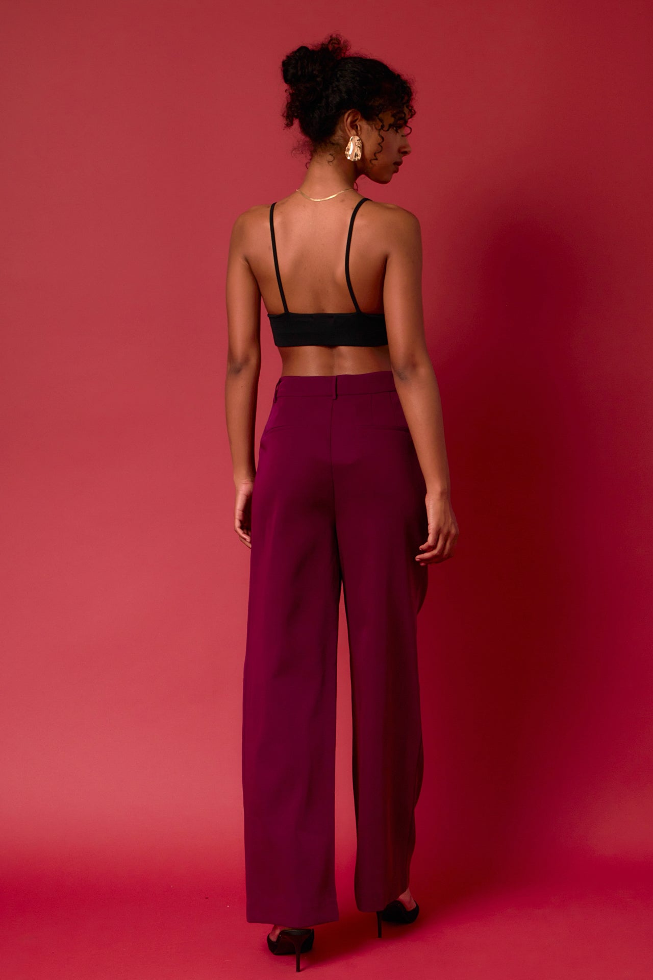ENDLESS ROSE - High-Waisted Suit Trousers - PANTS available at Objectrare