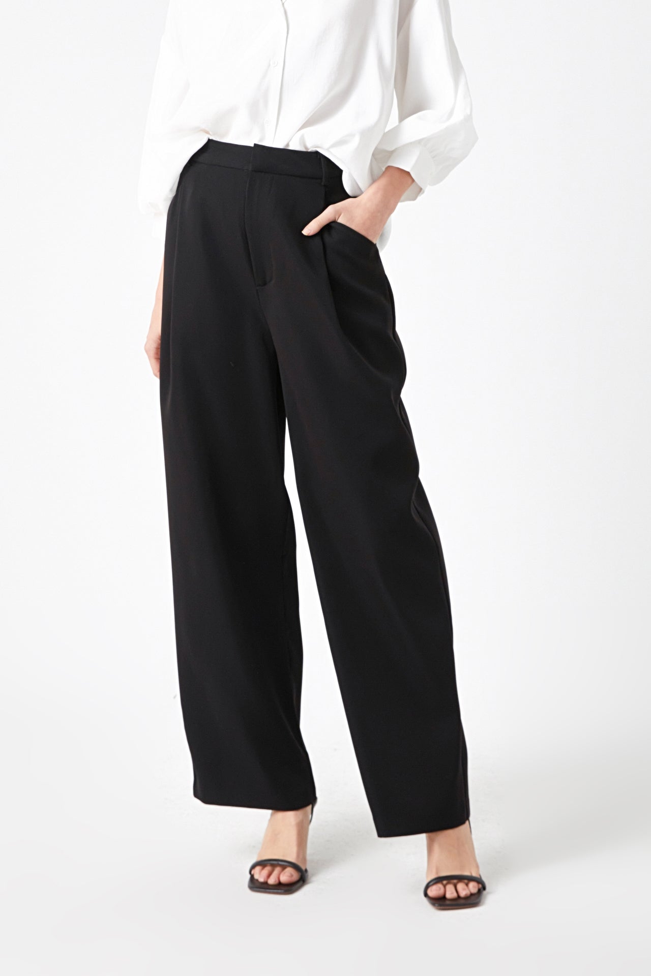 ENDLESS ROSE - High-Waisted Suit Trousers - PANTS available at Objectrare
