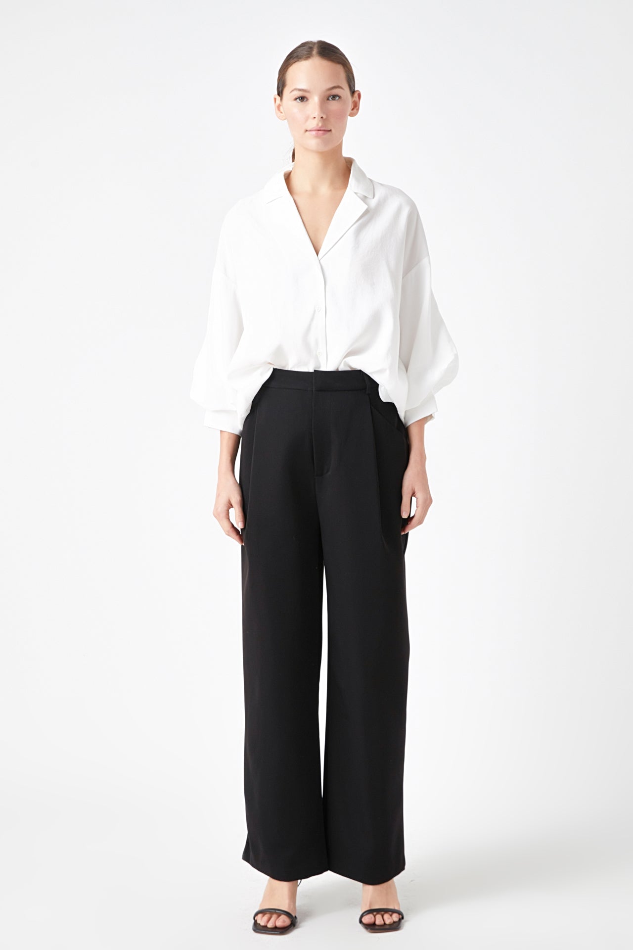 ENDLESS ROSE - High-Waisted Suit Trousers - PANTS available at Objectrare