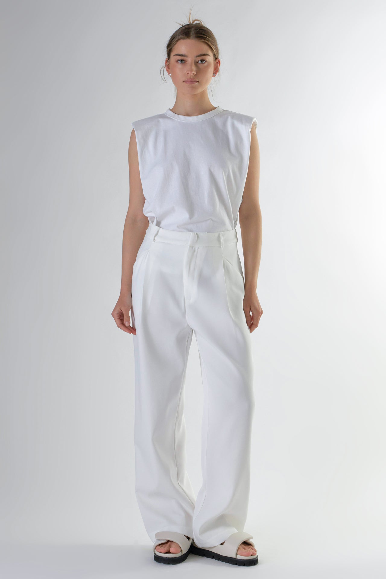 High-Waisted Suit Trousers