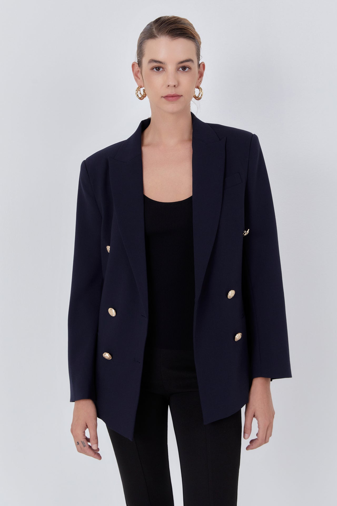 ENDLESS ROSE - Double Breasted Suit Blazer - BLAZERS available at Objectrare