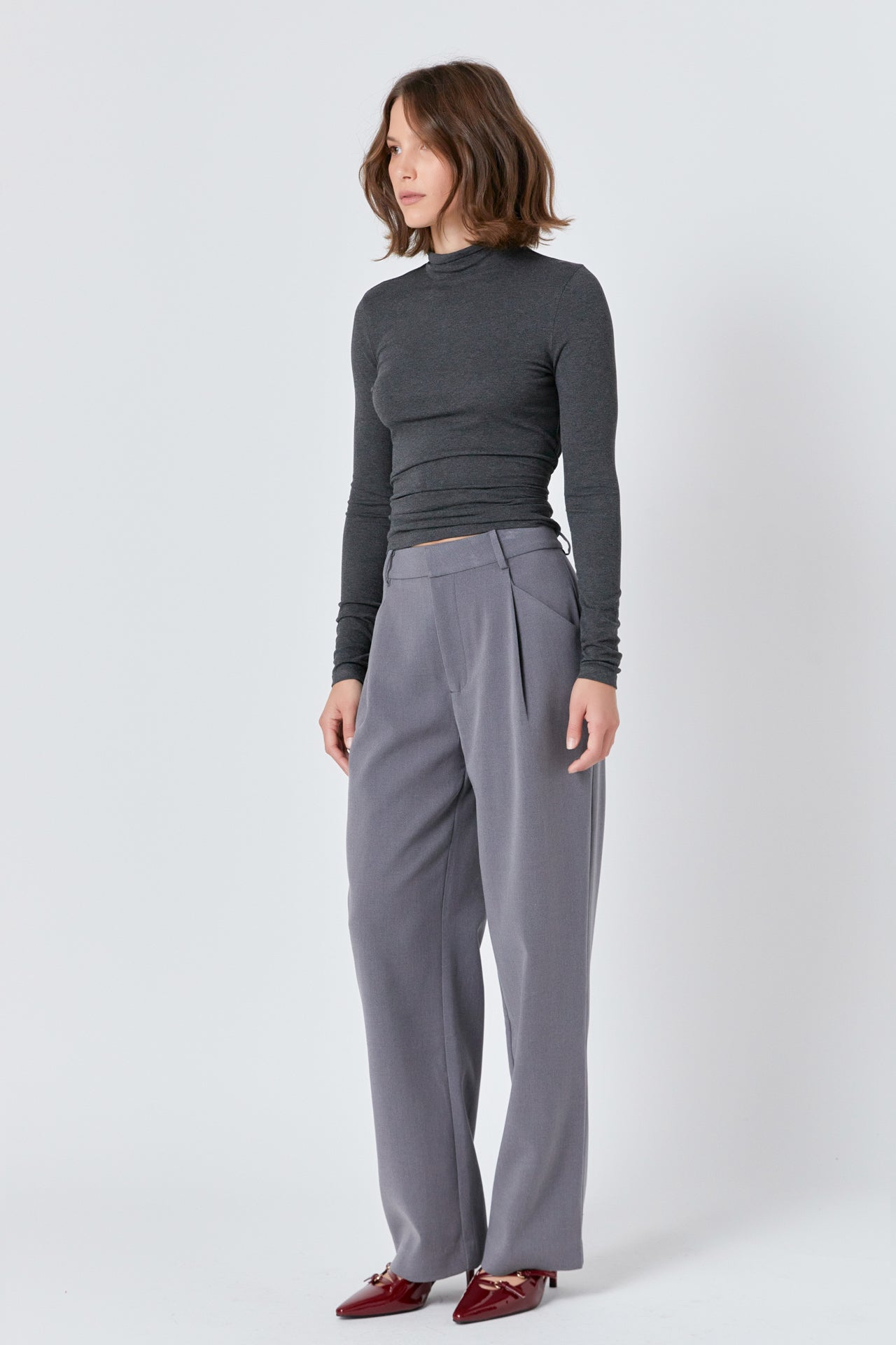 ENDLESS ROSE - Straight-Leg Trousers - PANTS available at Objectrare