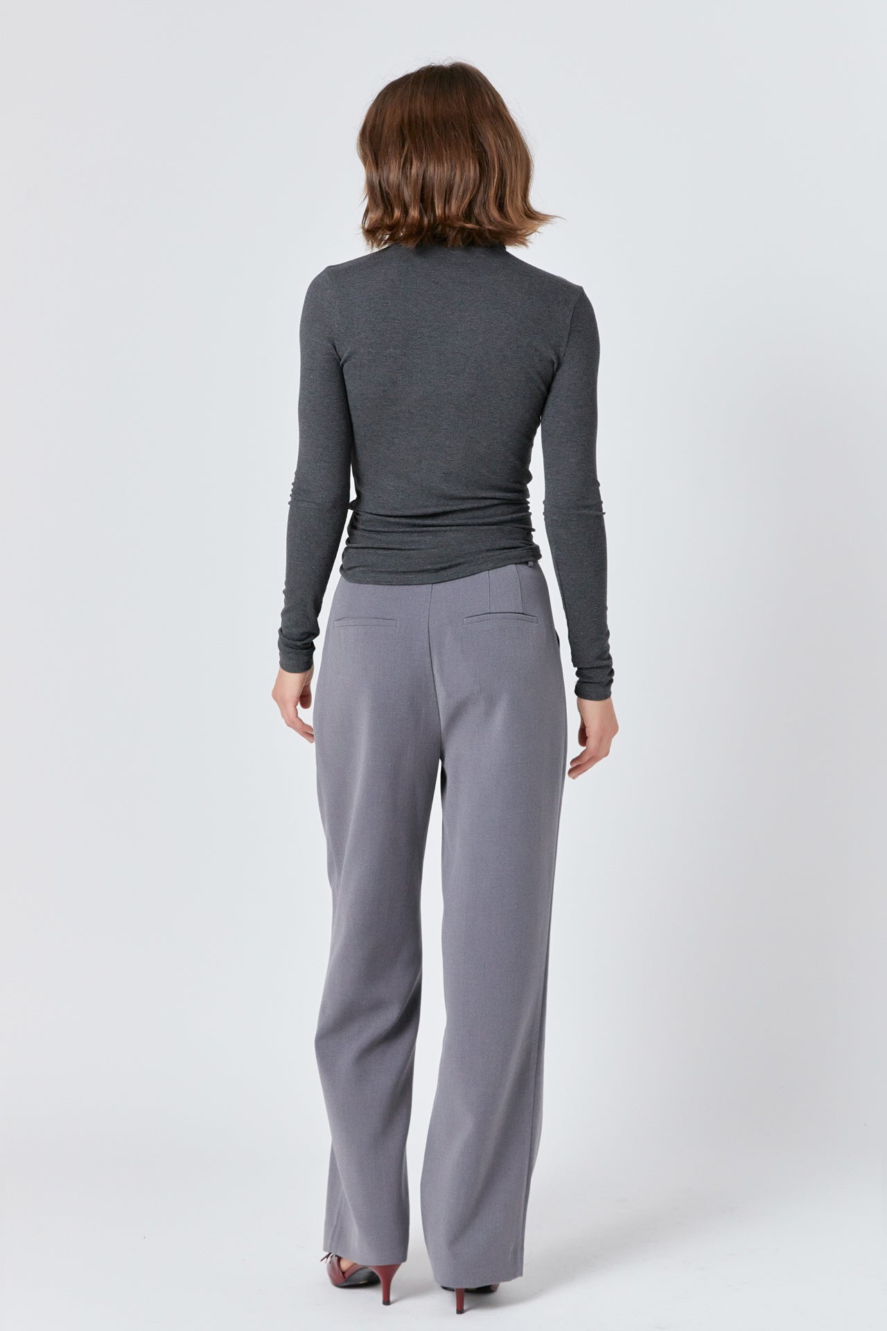 ENDLESS ROSE - Straight-Leg Trousers - PANTS available at Objectrare