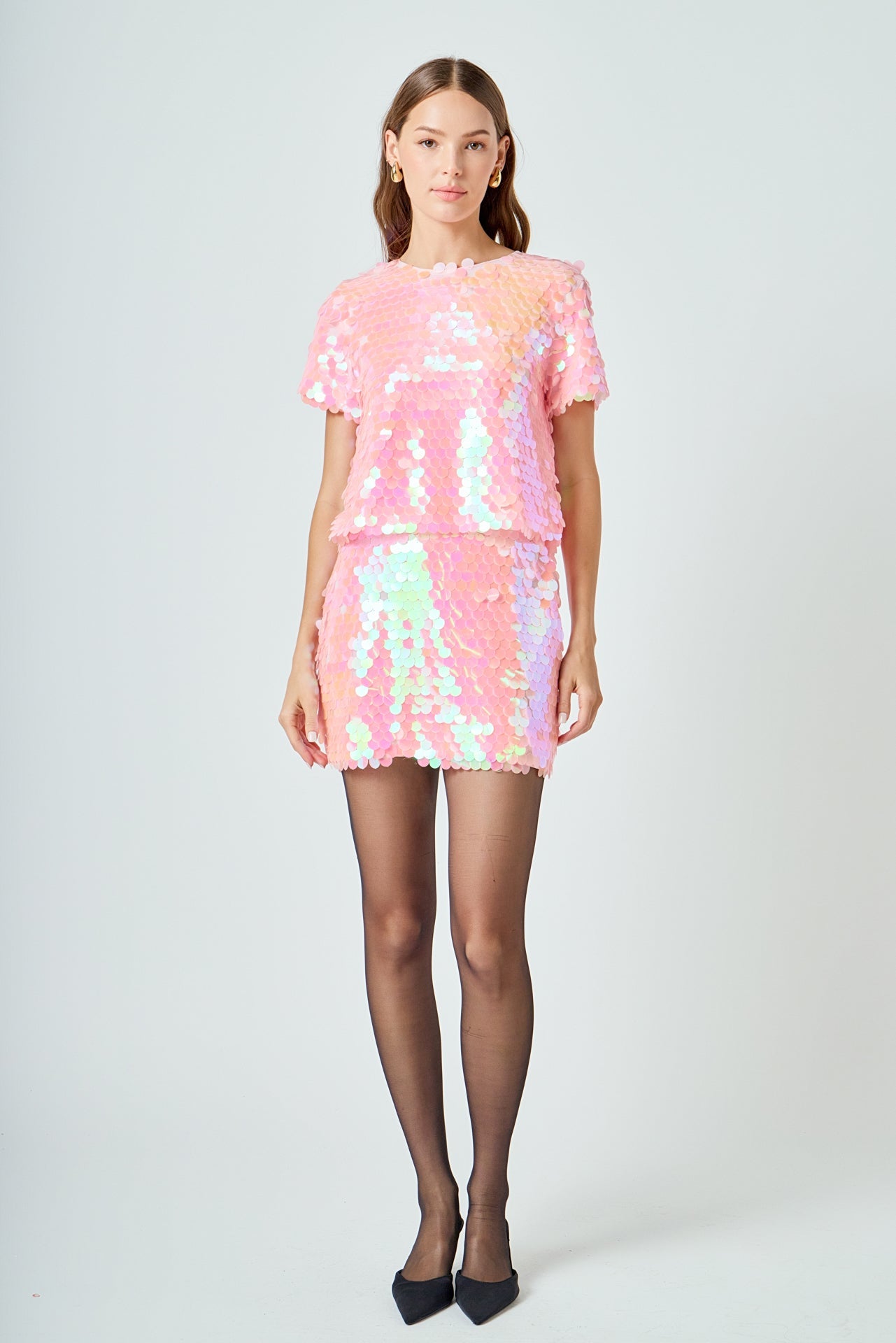 ENDLESS ROSE - Sequin Crop Top - TOPS available at Objectrare