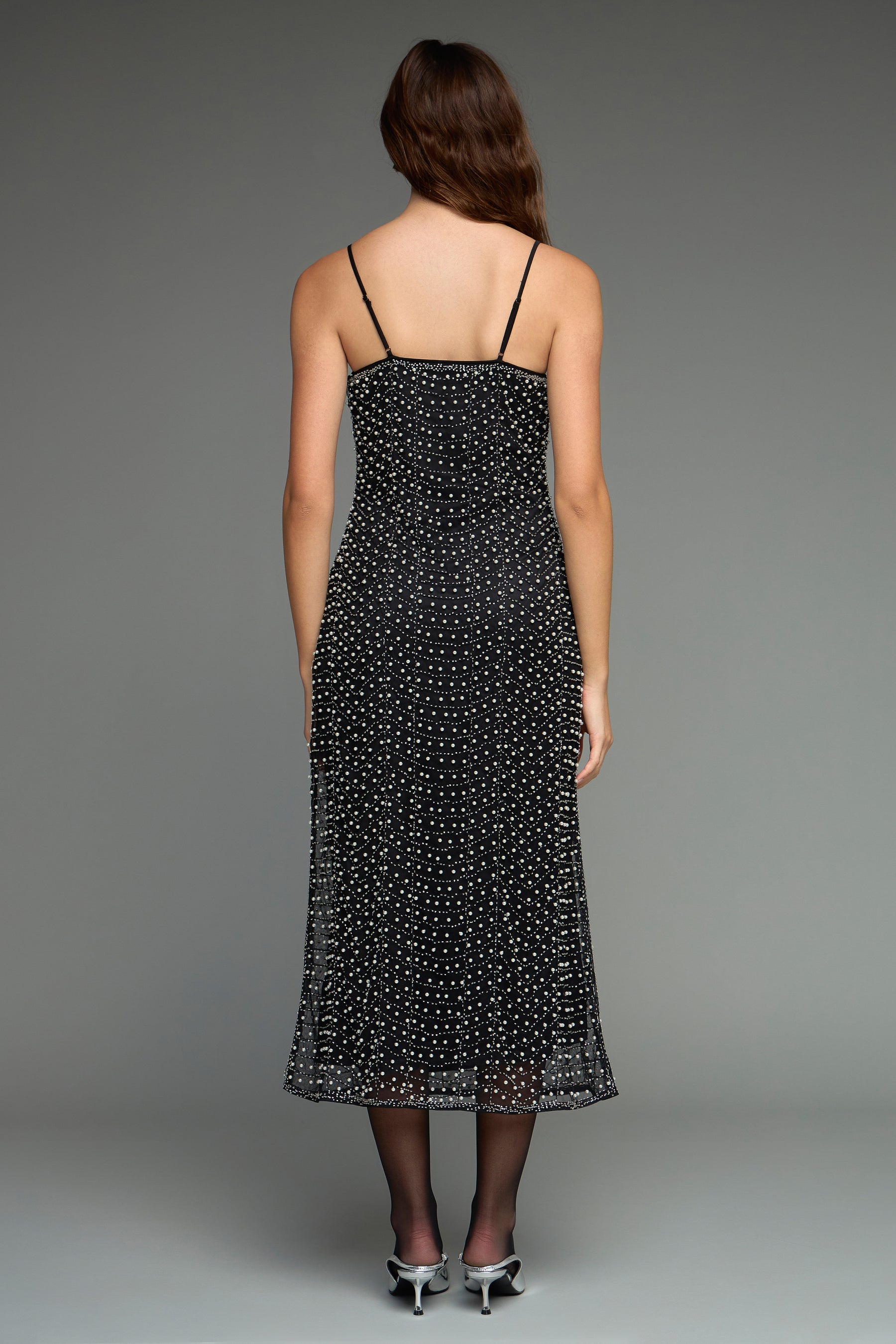 Premium Pearl Beaded Maxi Dress
