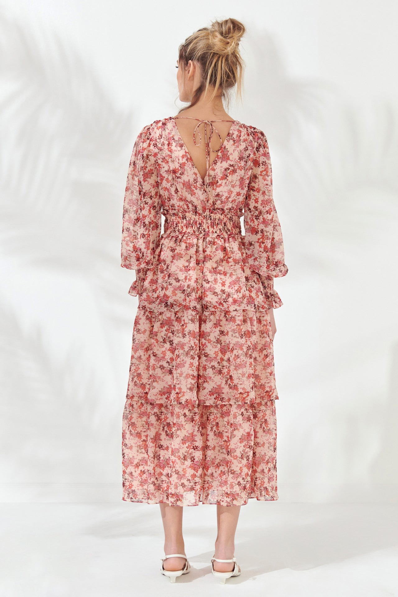 ENDLESS ROSE - Floral Long-Sleeve Maxi Dress - DRESSES available at Objectrare