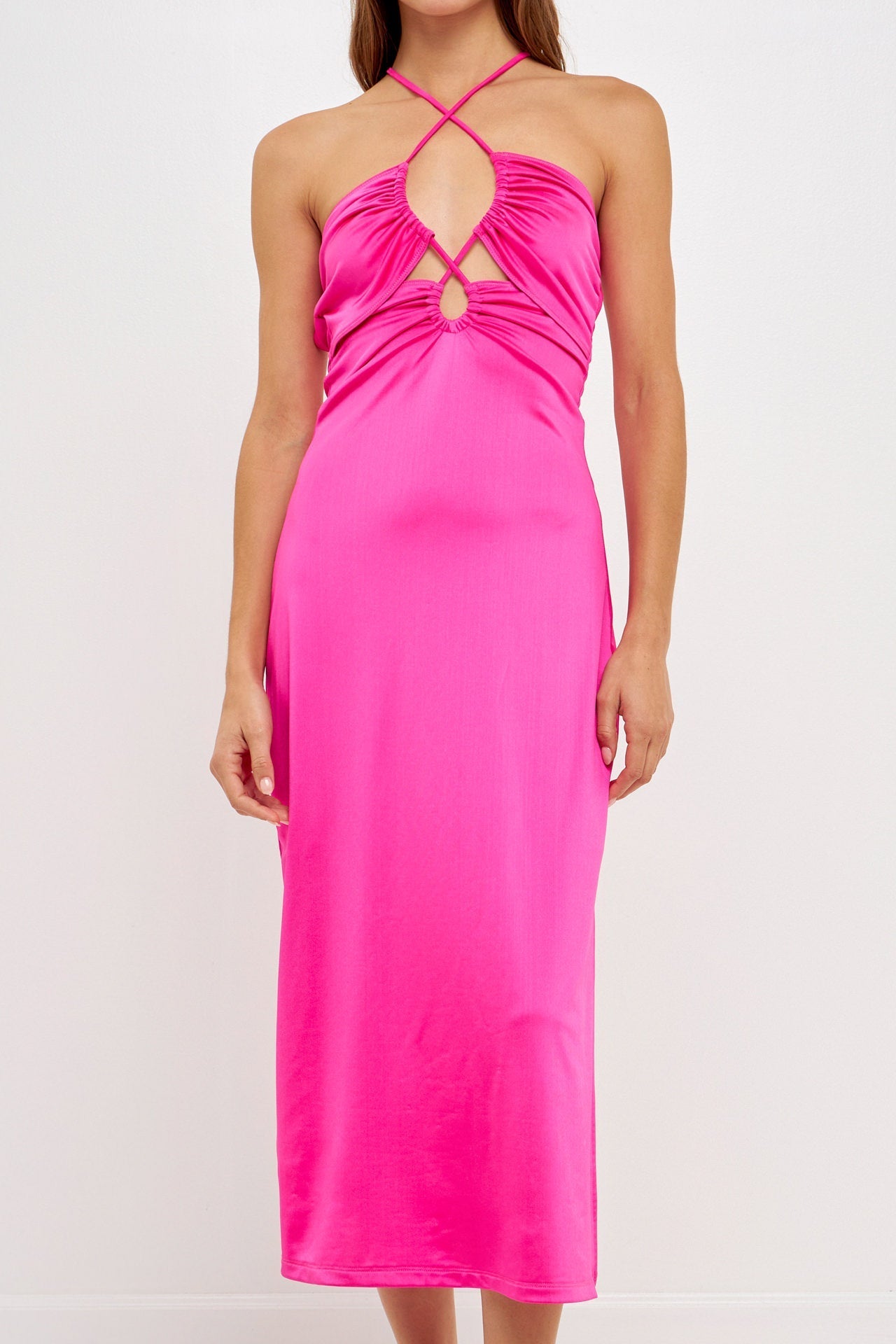 GREY LAB - Cut Out Slinky Maxi Dress - DRESSES available at Objectrare