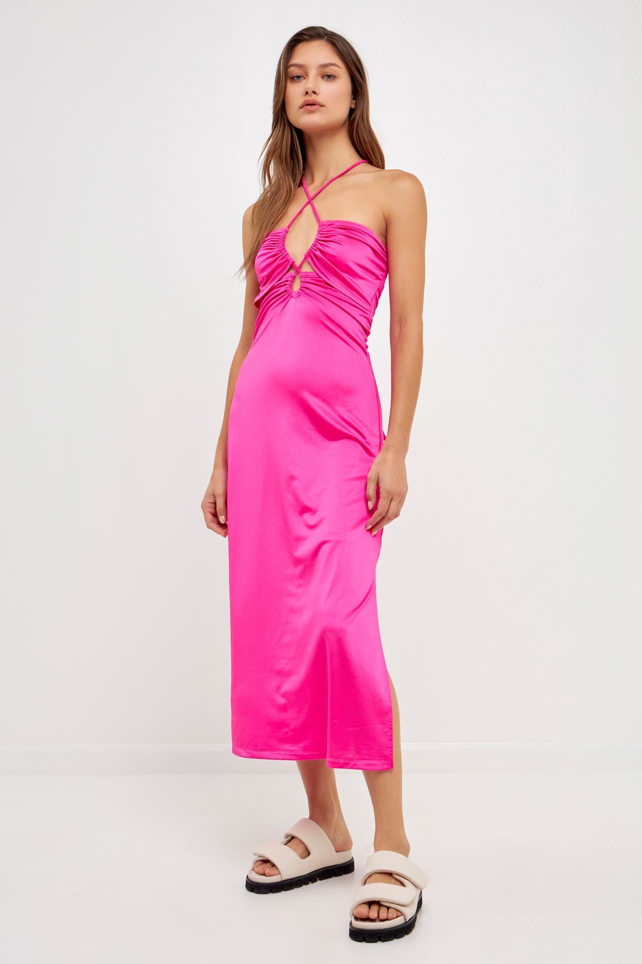 GREY LAB - Cut Out Slinky Maxi Dress - DRESSES available at Objectrare