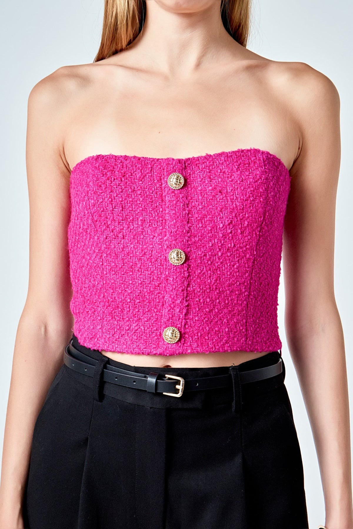 ENDLESS ROSE - Boucle Crop Top - TOPS available at Objectrare
