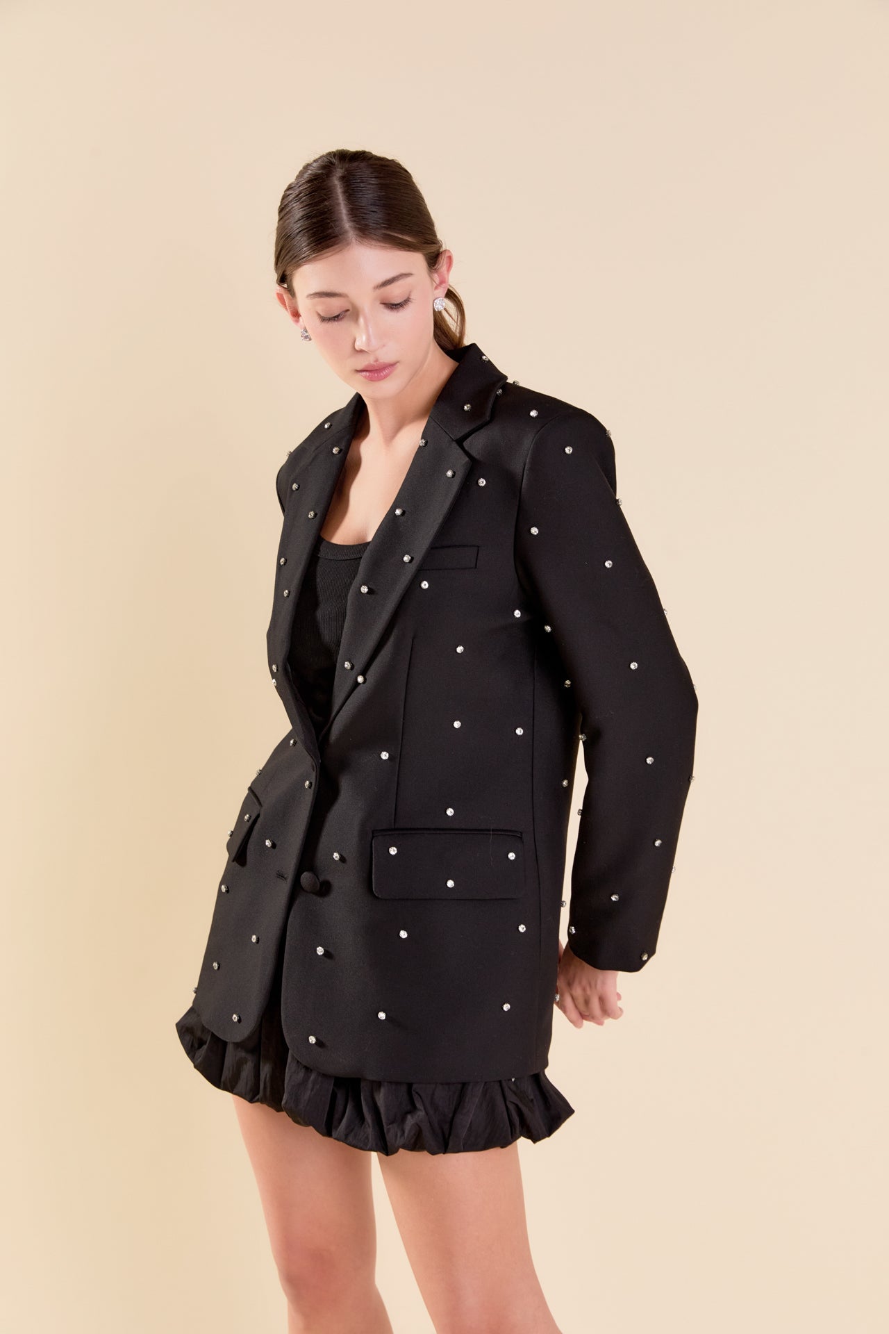 ENDLESS ROSE - Premium Embellished Blazer - BLAZERS available at Objectrare