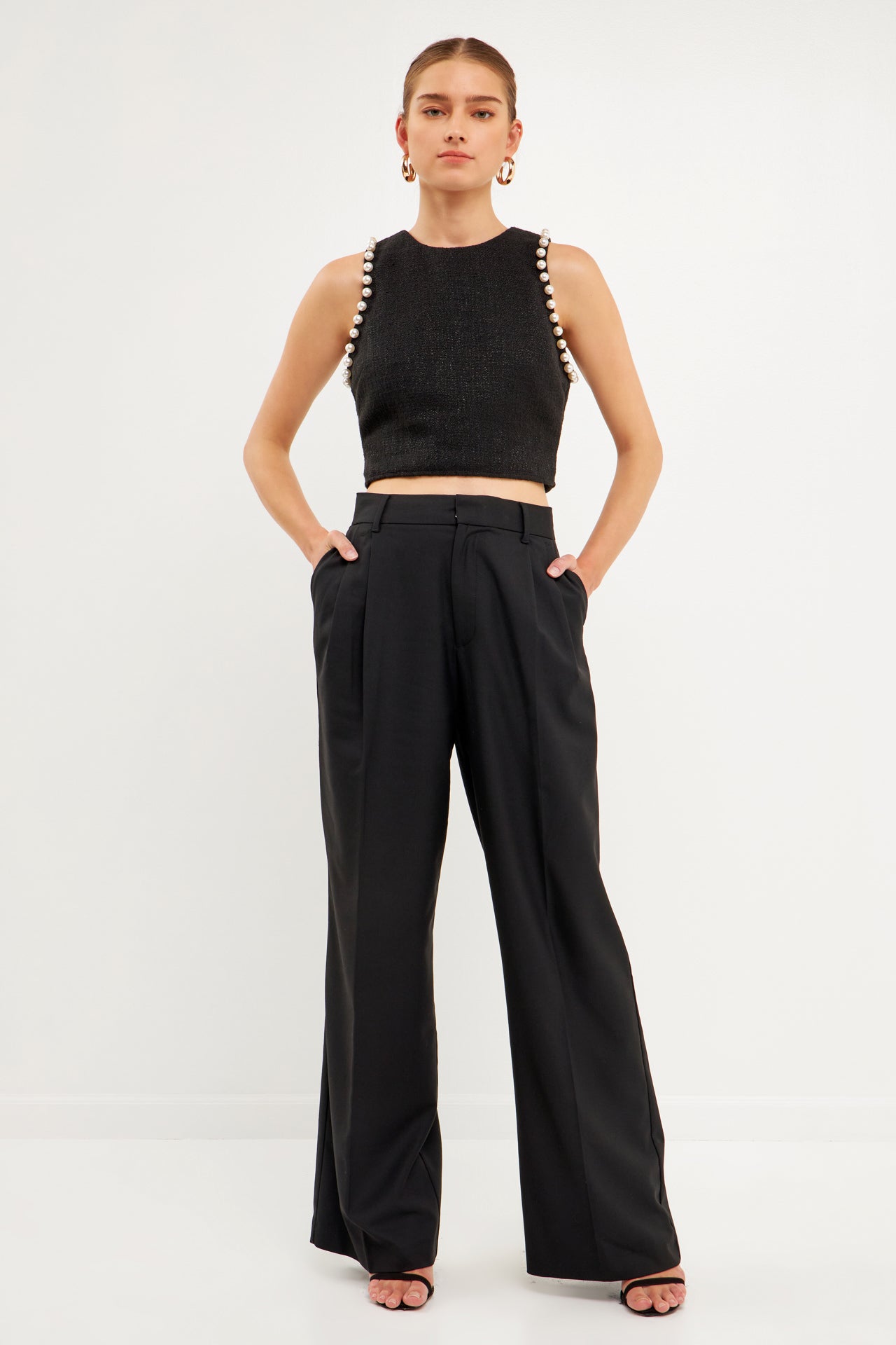 ENDLESS ROSE - Pearl Trimmed Top - TOPS available at Objectrare