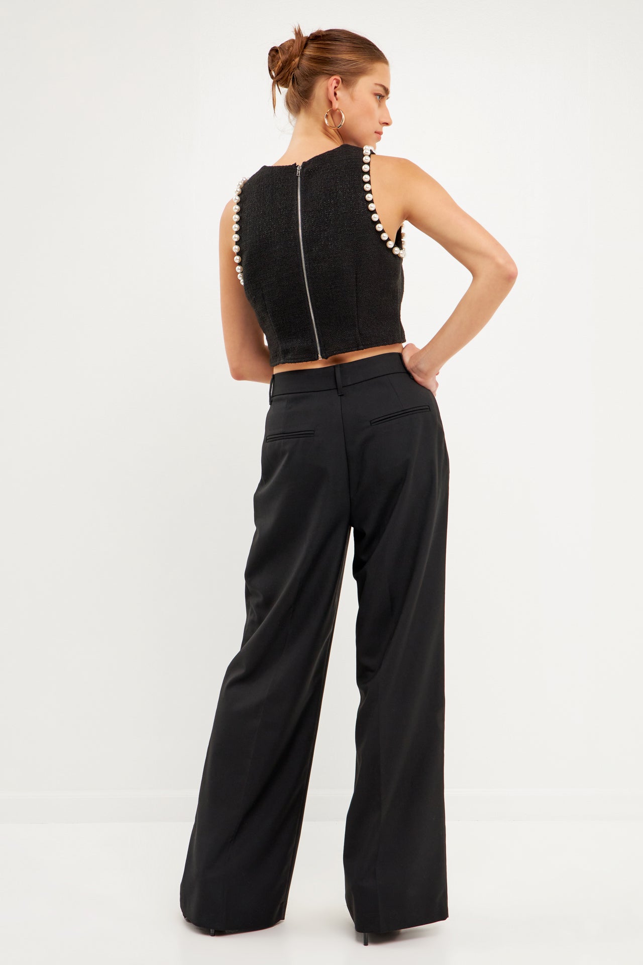 ENDLESS ROSE - Pearl Trimmed Top - TOPS available at Objectrare