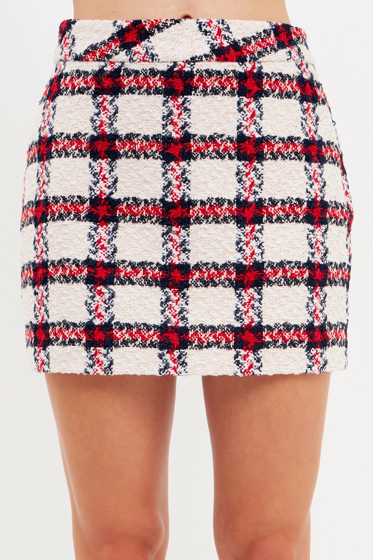 ENGLISH FACTORY - Plaid Mini Skirt - SKIRTS available at Objectrare