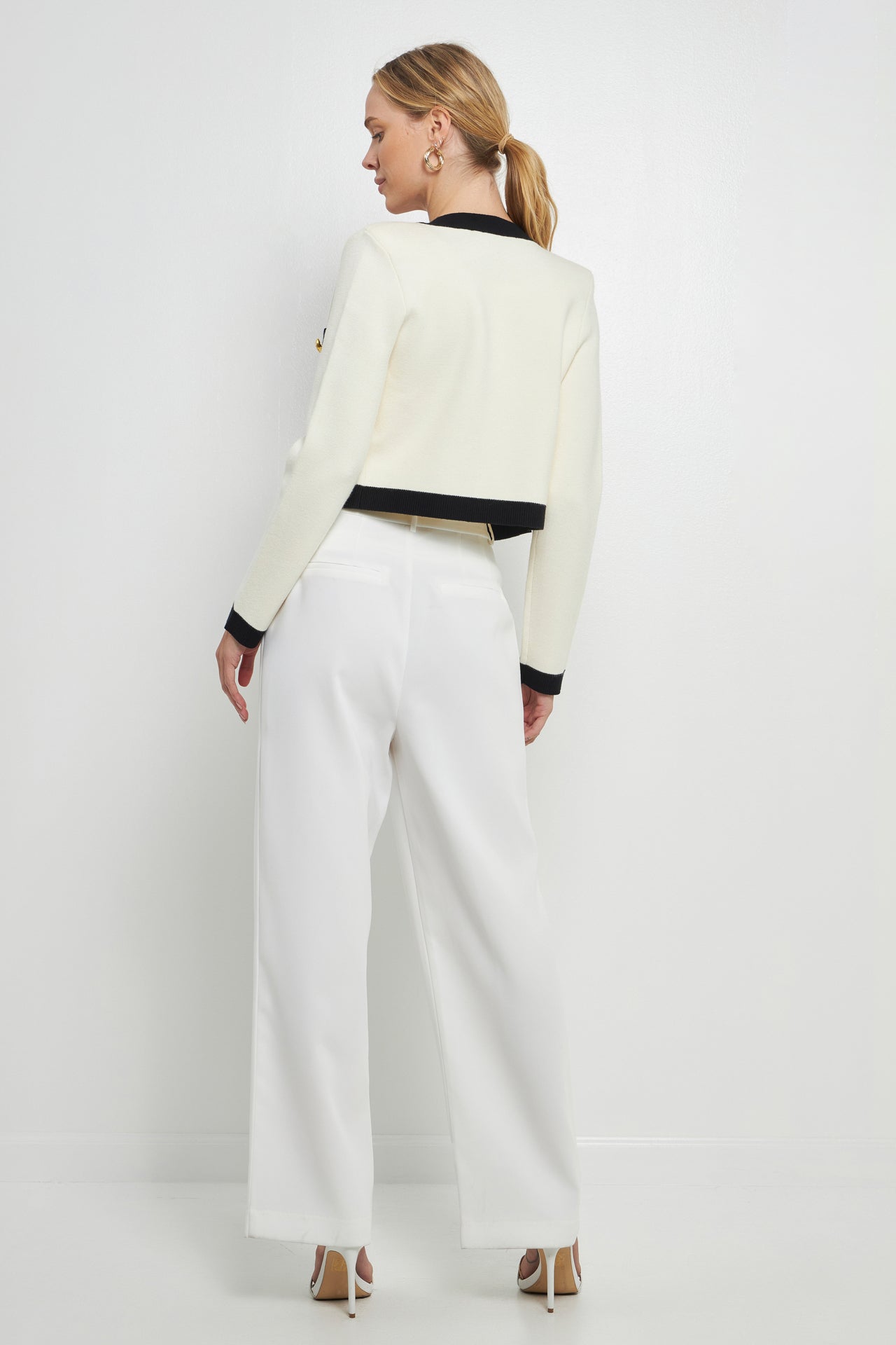 ENDLESS ROSE - Cropped Button-Up Cardigan - SWEATERS & KNITS available at Objectrare