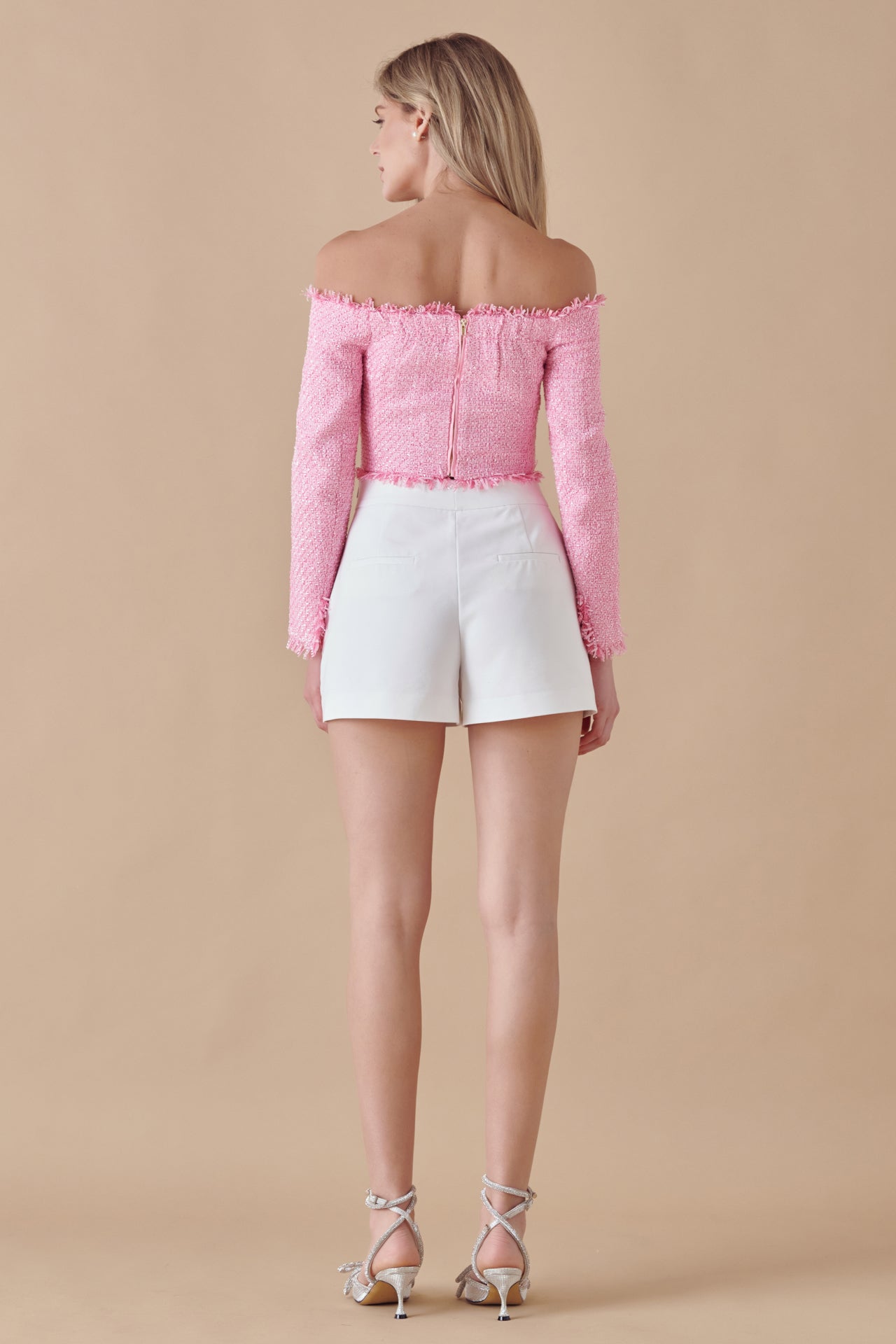 ENDLESS ROSE - Off-The-Shoulder Long Sleeve Top - TOPS available at Objectrare