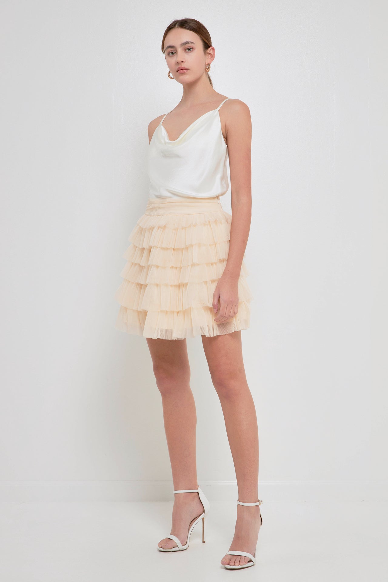ENDLESS ROSE - Tiered Tulle Mini Skirt - SKIRTS available at Objectrare