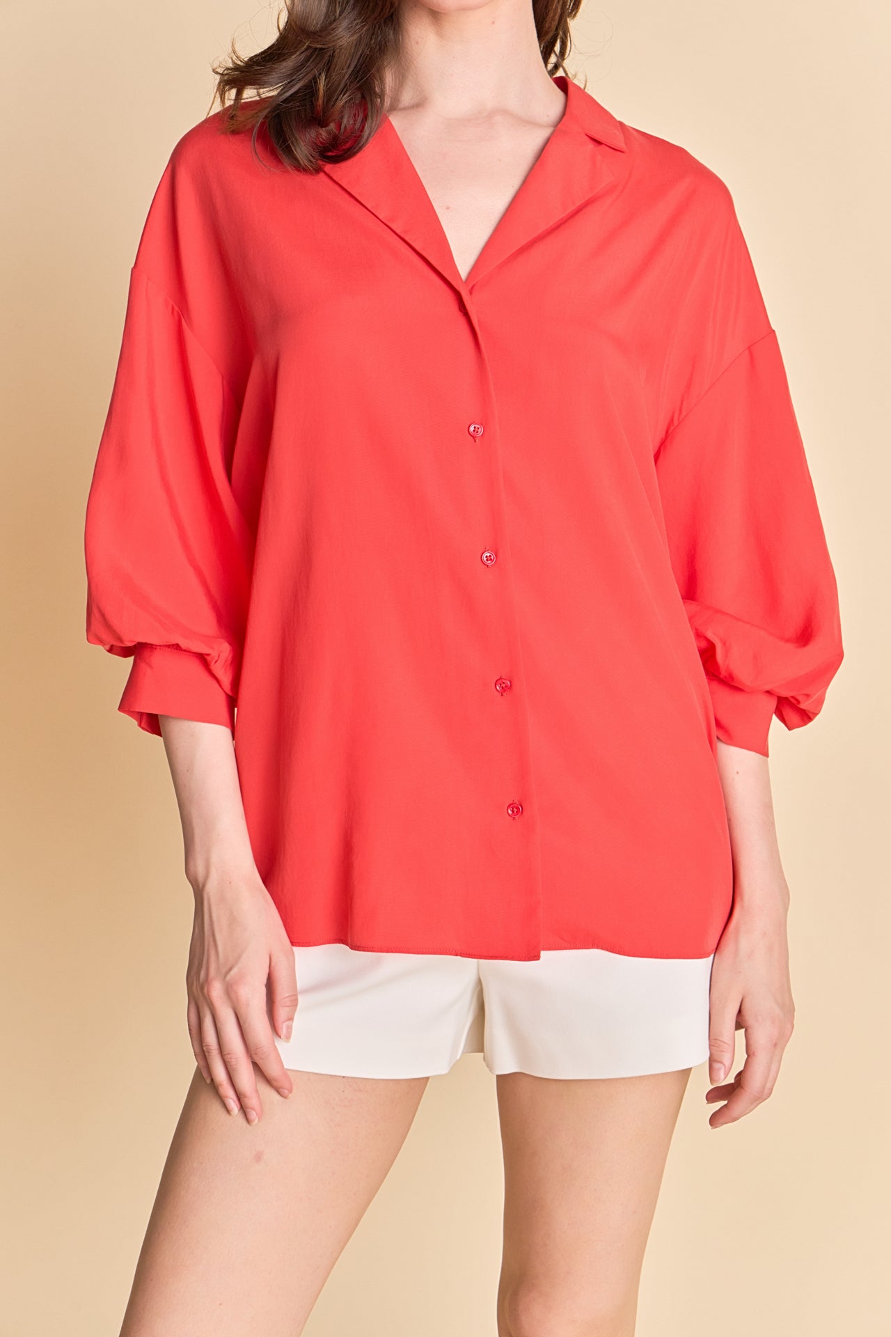 ENDLESS ROSE - Button-Up Collared Shirt - TOPS available at Objectrare