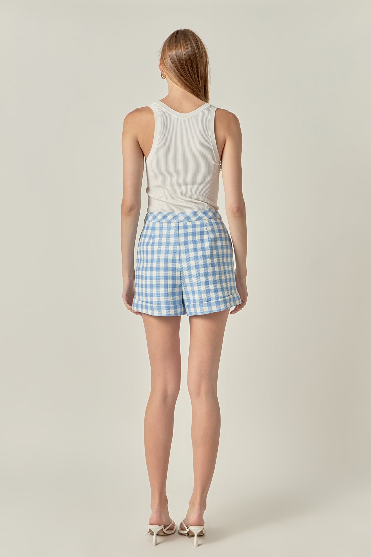 ENGLISH FACTORY - Gingham Shorts - SHORTS available at Objectrare