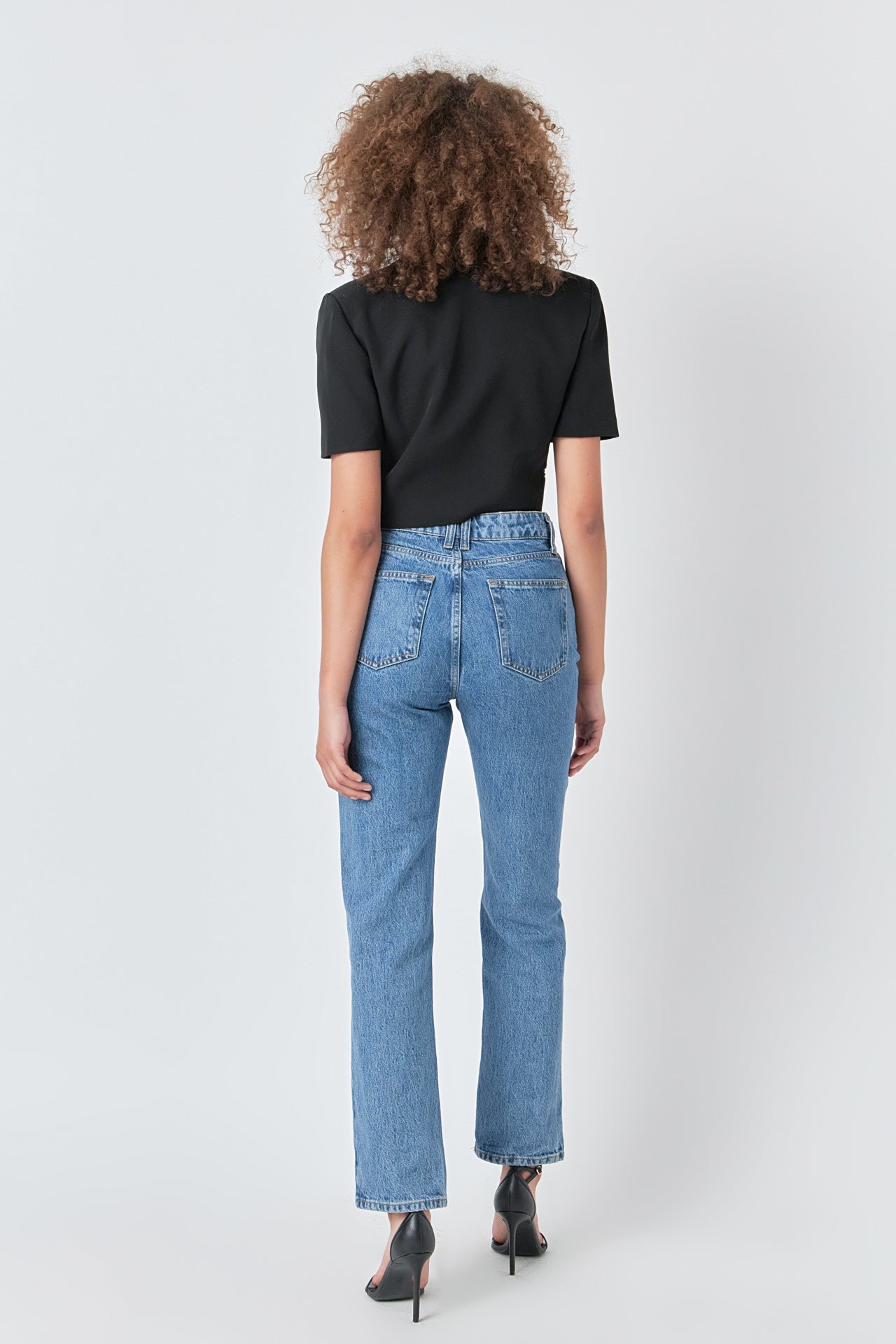 ENDLESS ROSE - Cropped Short Sleeve Blazer - BLAZERS available at Objectrare