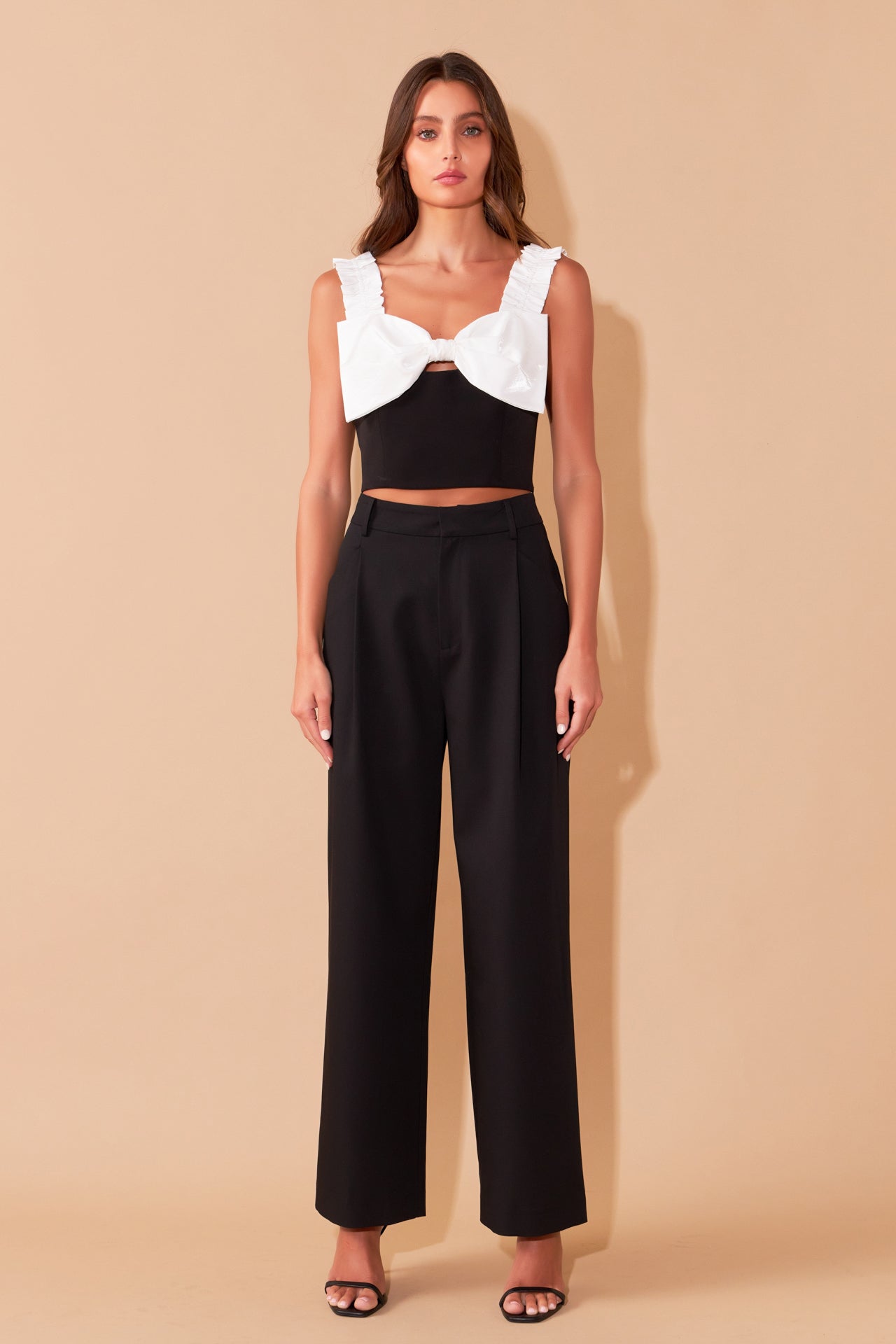 ENDLESS ROSE - Mixed Media Bow Top - TOPS available at Objectrare