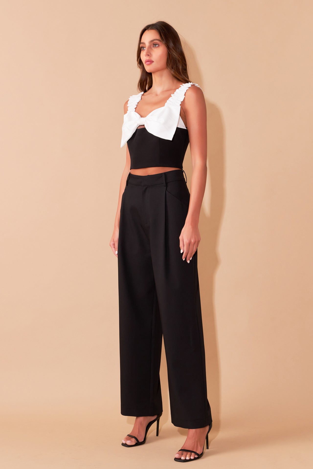 ENDLESS ROSE - Mixed Media Bow Top - TOPS available at Objectrare