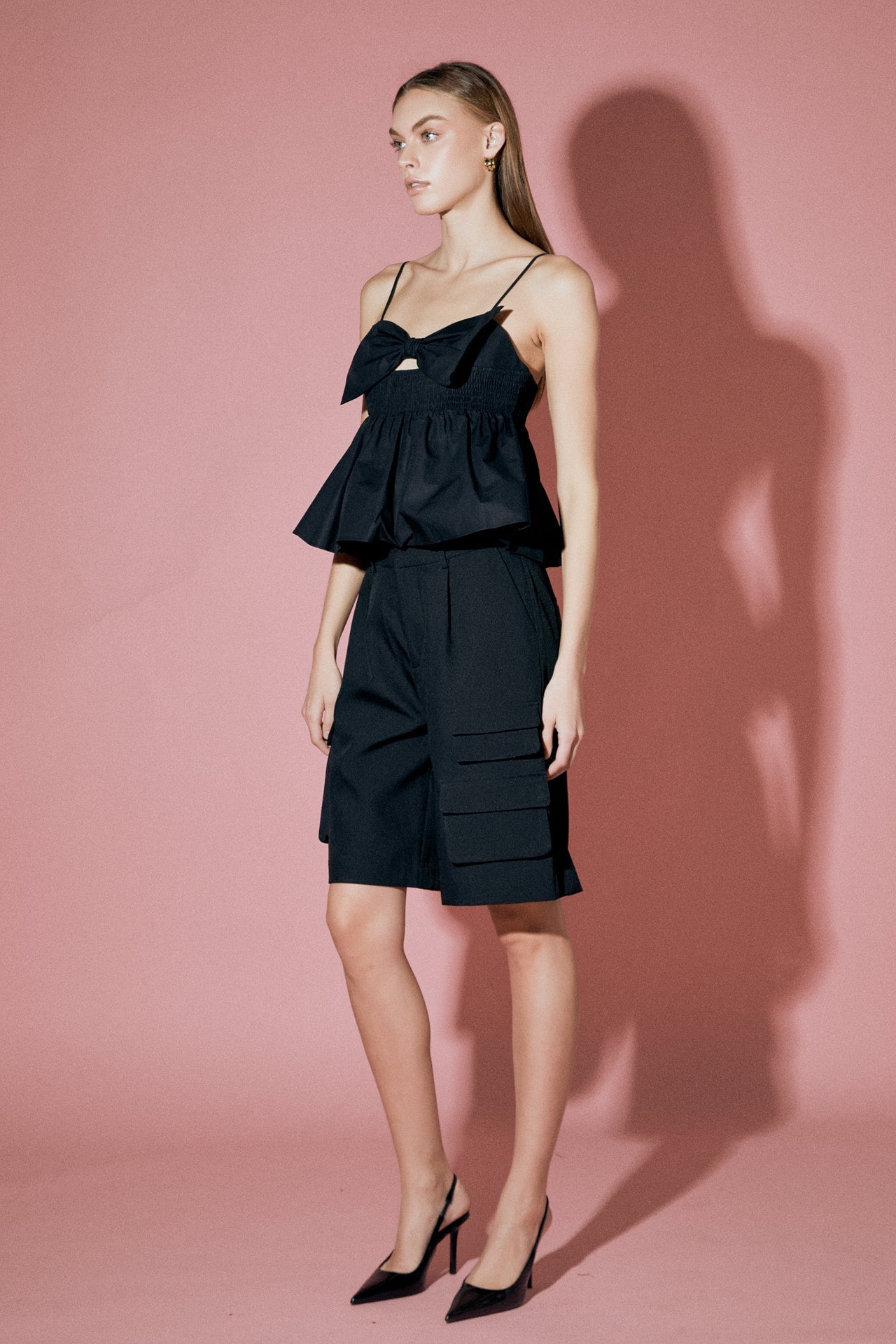 ENGLISH FACTORY - Bow Peplum Top - TOPS available at Objectrare