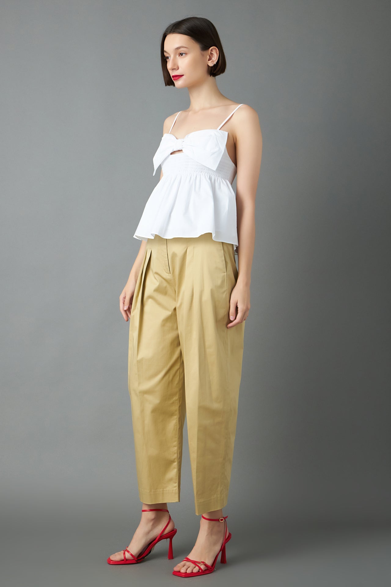 ENGLISH FACTORY - Bow Peplum Top - TOPS available at Objectrare