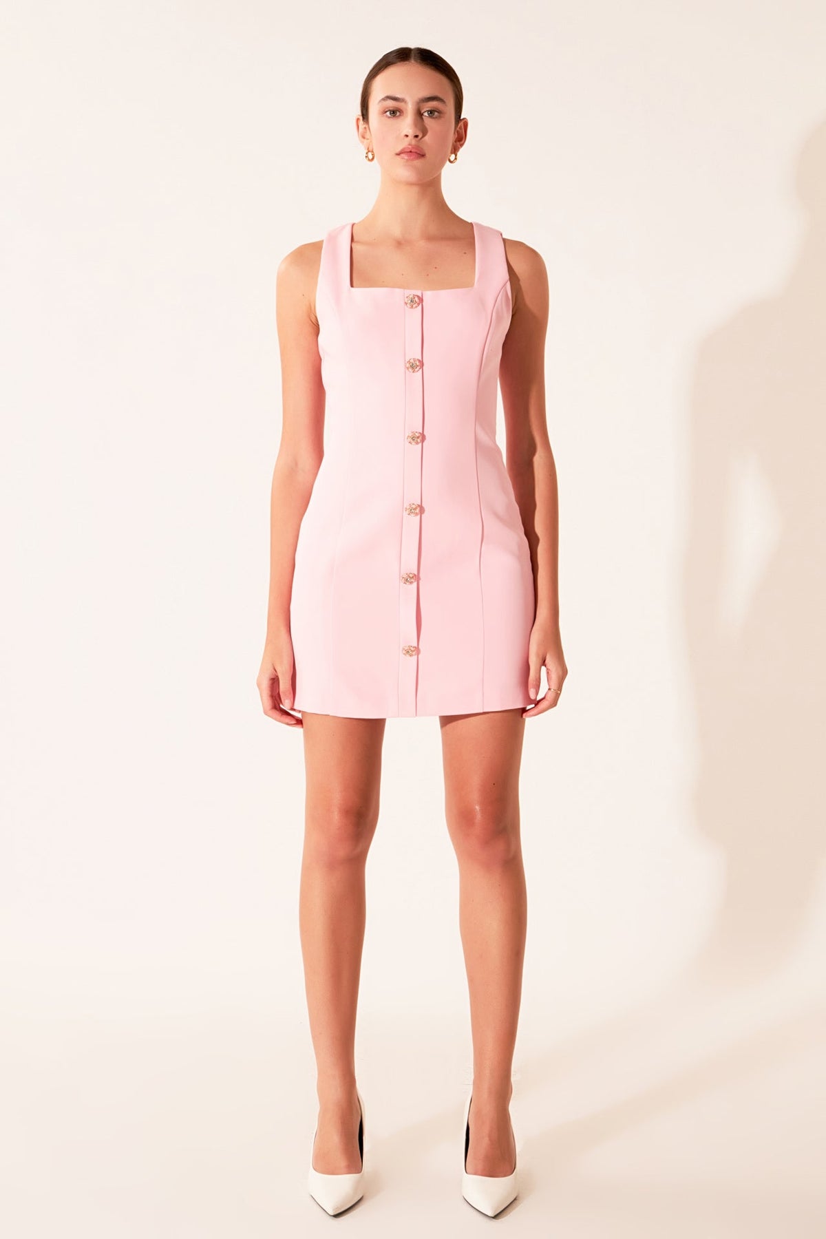 ENDLESS ROSE - Sleeveless Suit Mini Dress - DRESSES available at Objectrare