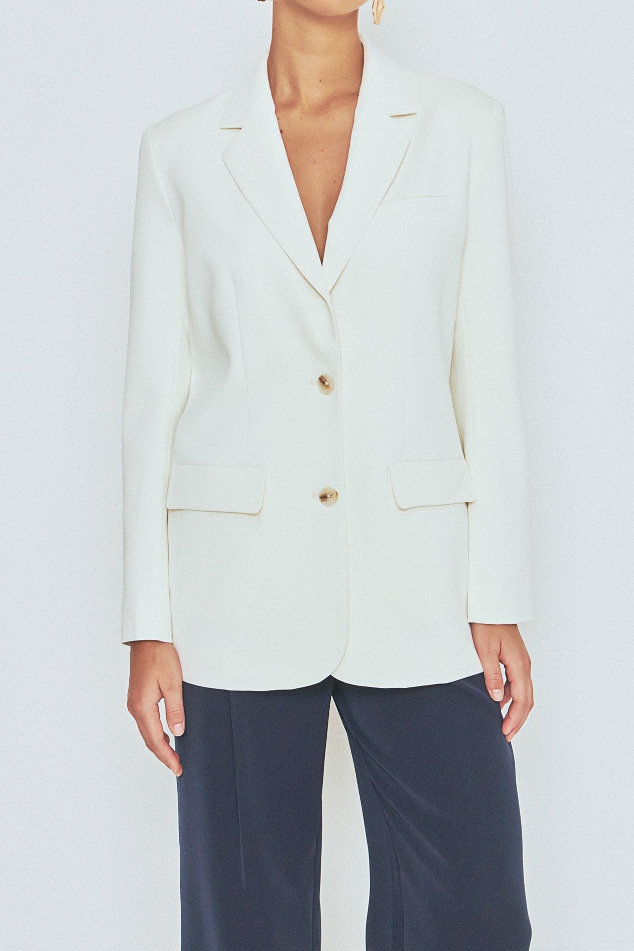 ENDLESS ROSE - Buttery Two Button Blazer - BLAZERS available at Objectrare
