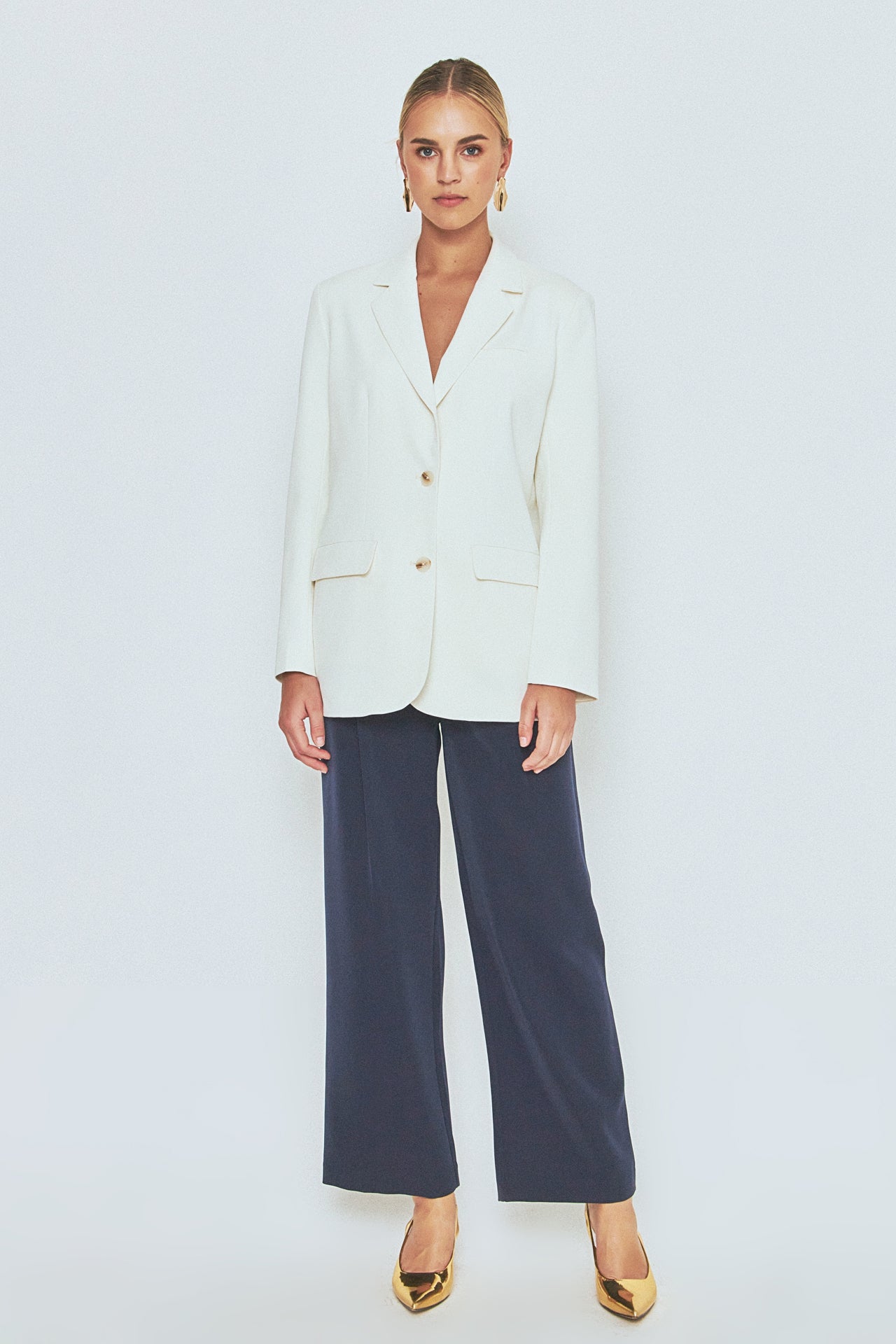ENDLESS ROSE - Buttery Two Button Blazer - BLAZERS available at Objectrare