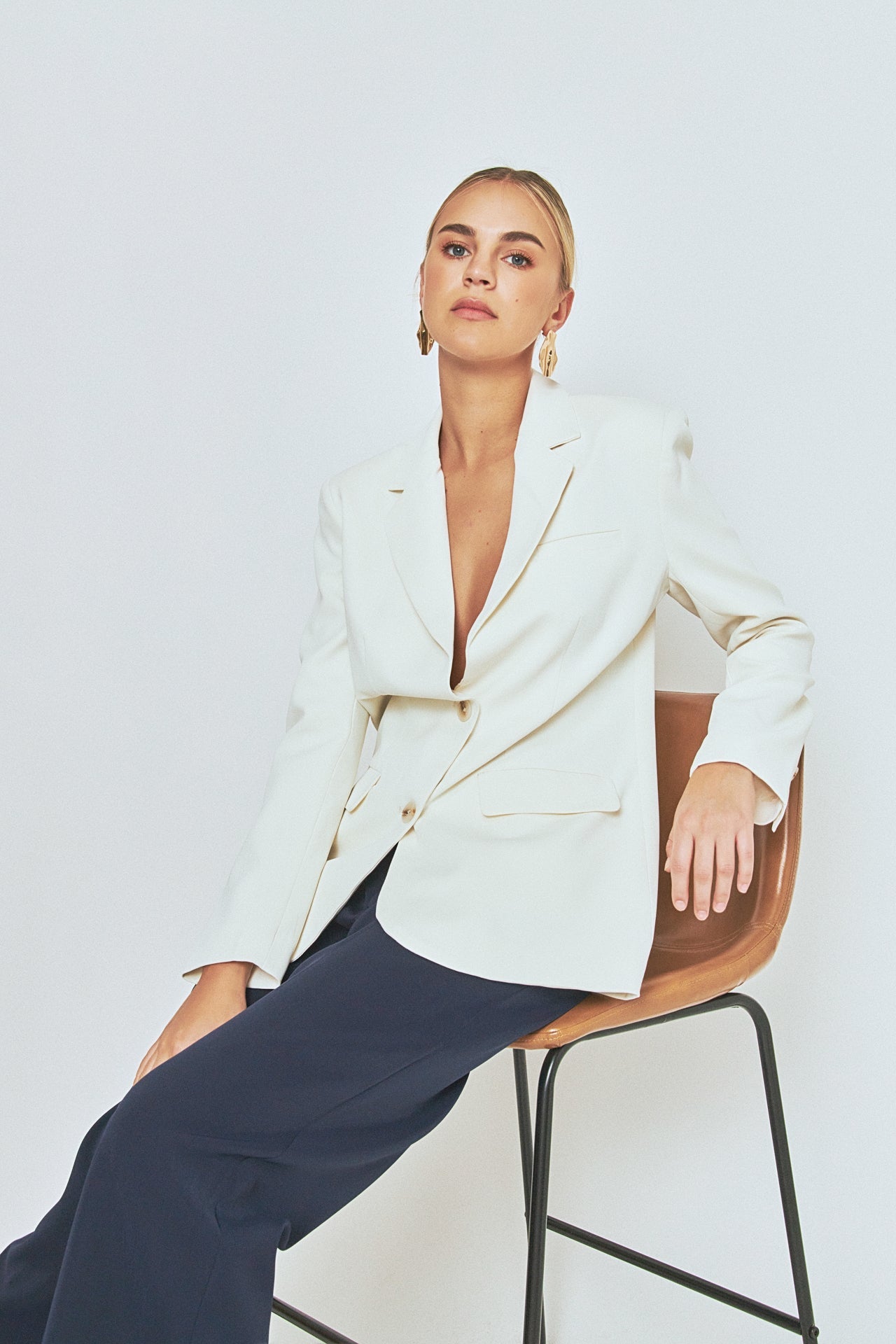 ENDLESS ROSE - Buttery Two Button Blazer - BLAZERS available at Objectrare