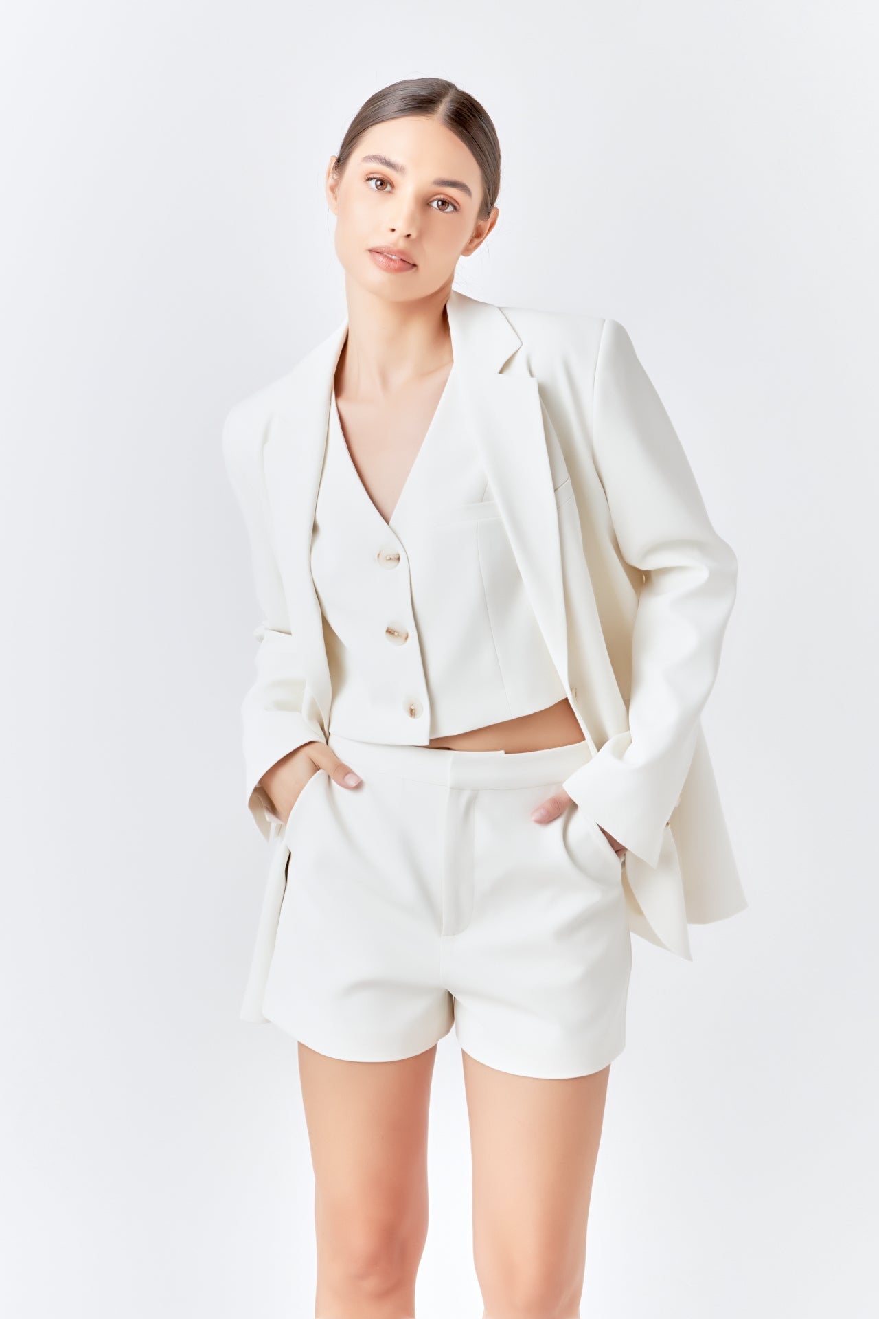 ENDLESS ROSE - Suit Vest Top - TOPS available at Objectrare