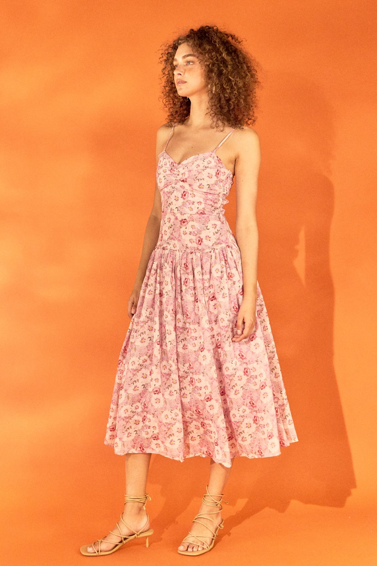 ENDLESS ROSE - Floral Drop Waist Maxi Dress - DRESSES available at Objectrare