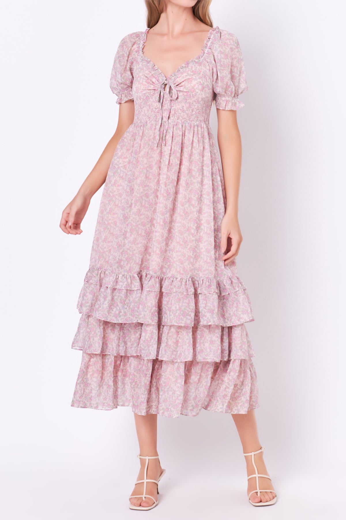 FREE THE ROSES - Ruffled Sweetheart Maxi Dress - DRESSES available at Objectrare
