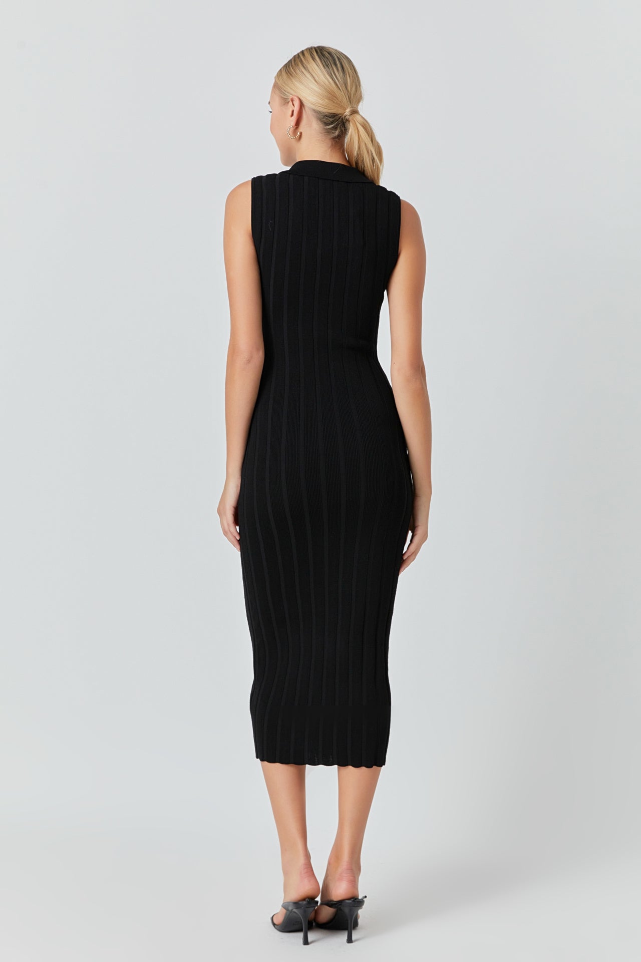 ENDLESS ROSE - Sleeveless Rib Knit Maxi Dress - DRESSES available at Objectrare
