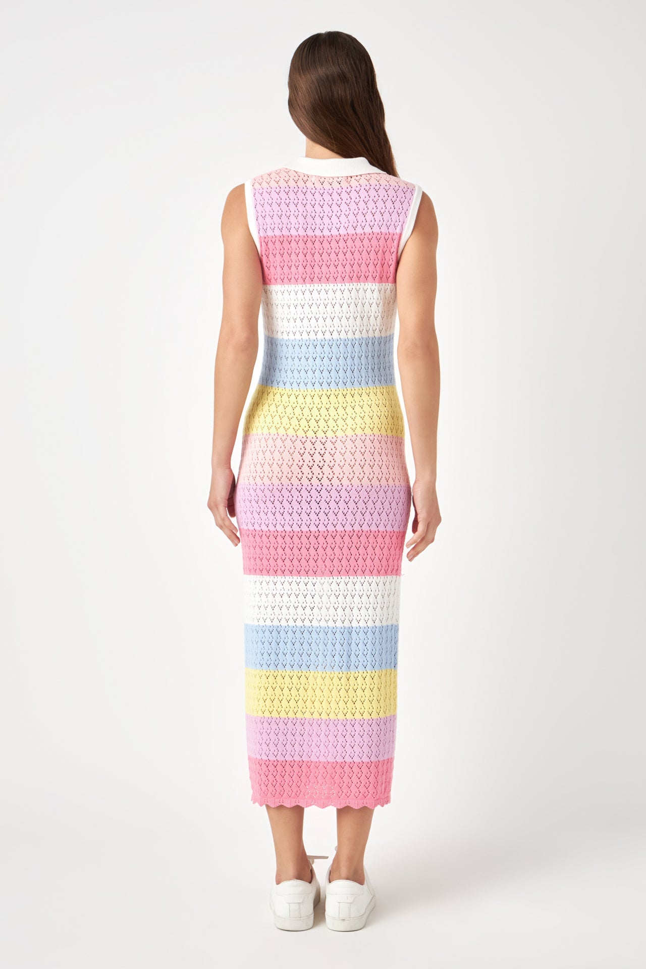 ENGLISH FACTORY - Crochet Knit Maxi Dress - DRESSES available at Objectrare