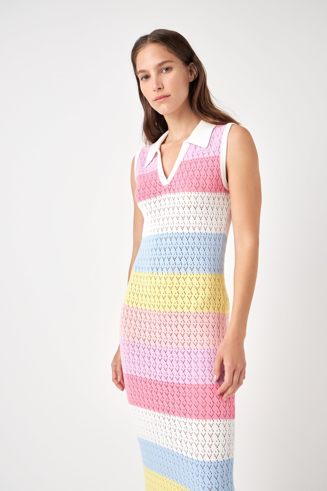 ENGLISH FACTORY - Crochet Knit Maxi Dress - DRESSES available at Objectrare