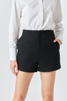 ENDLESS ROSE - Tweed Shorts - SHORTS available at Objectrare