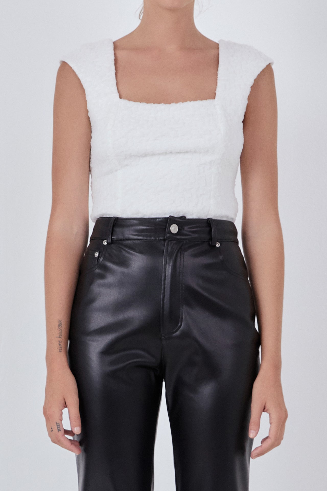 ENDLESS ROSE - Textured Tulle Top - TOPS available at Objectrare