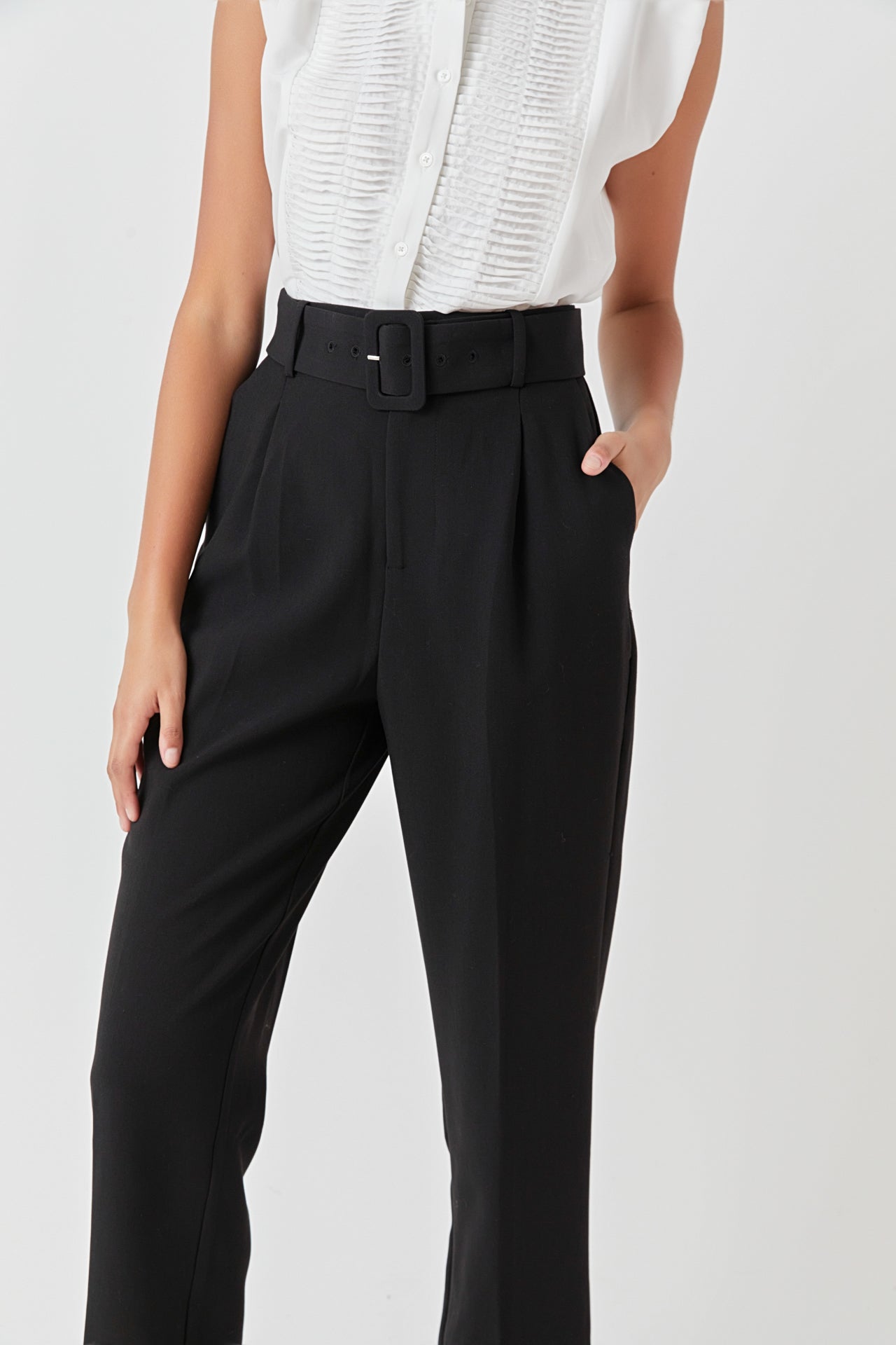 ENDLESS ROSE - High Waisted Trousers - PANTS available at Objectrare