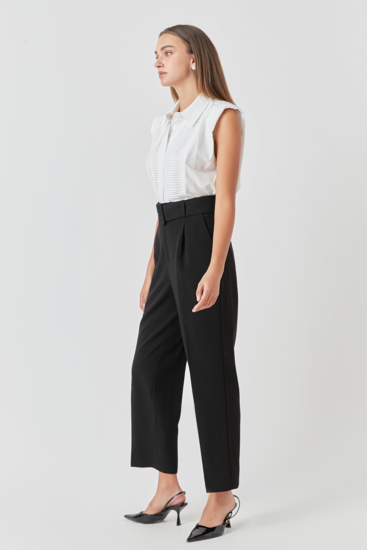 ENDLESS ROSE - High Waisted Trousers - PANTS available at Objectrare