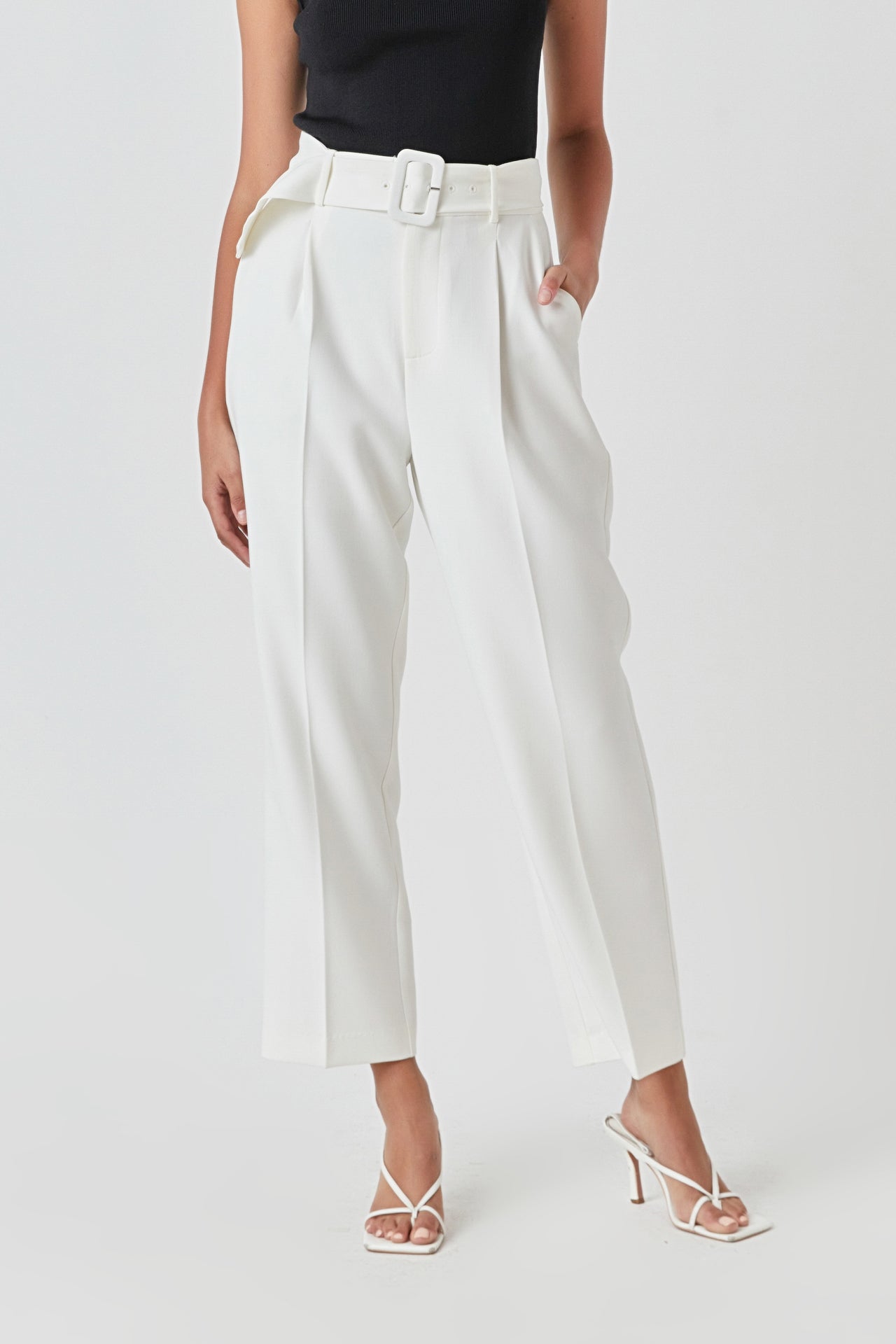 ENDLESS ROSE - High Waisted Trousers - PANTS available at Objectrare