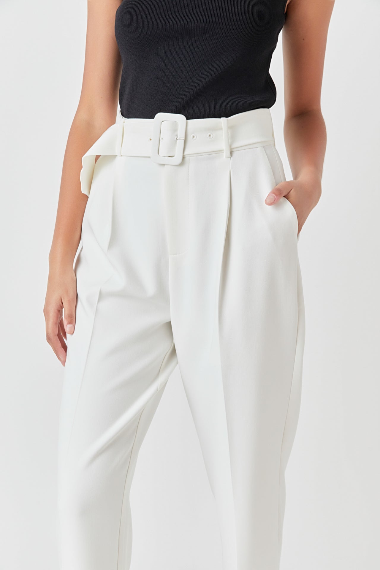 ENDLESS ROSE - High Waisted Trousers - PANTS available at Objectrare