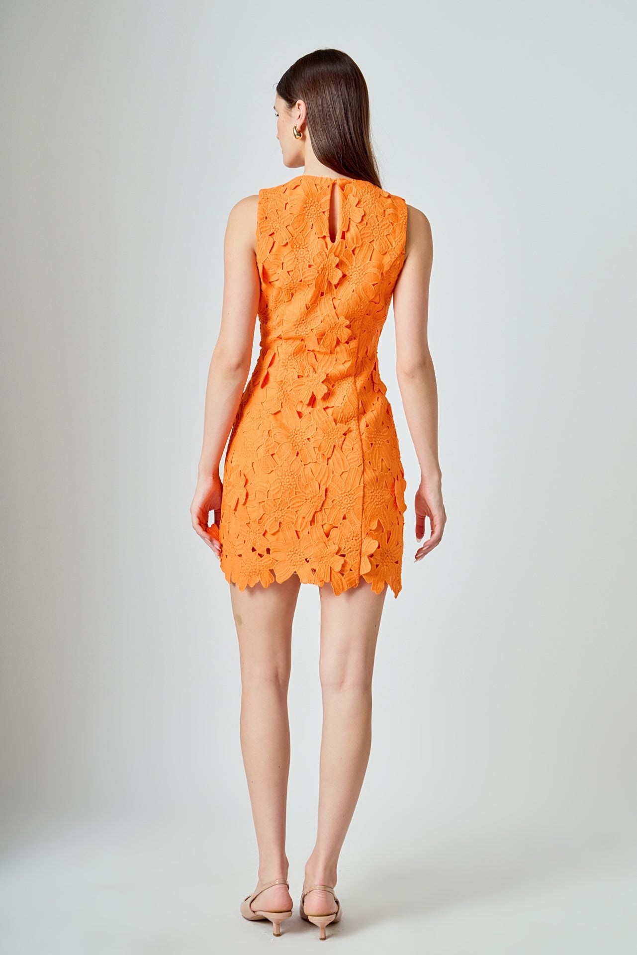 ENDLESS ROSE - Floral Embroidered Mini Dress - DRESSES available at Objectrare